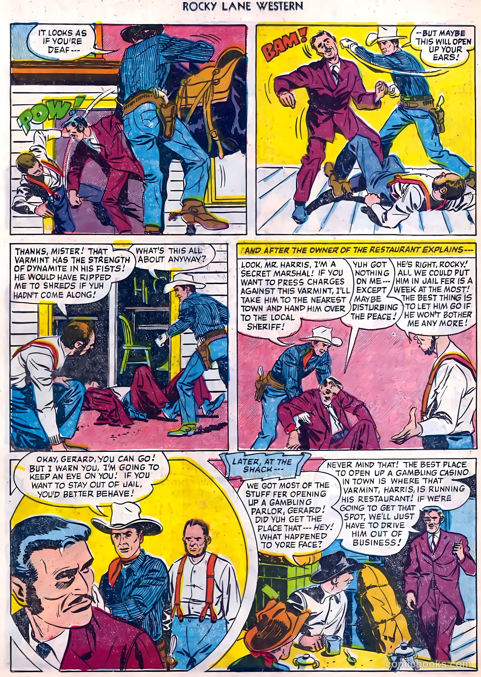 Rocky Lane Western #45 (1953) — page 27 of 37