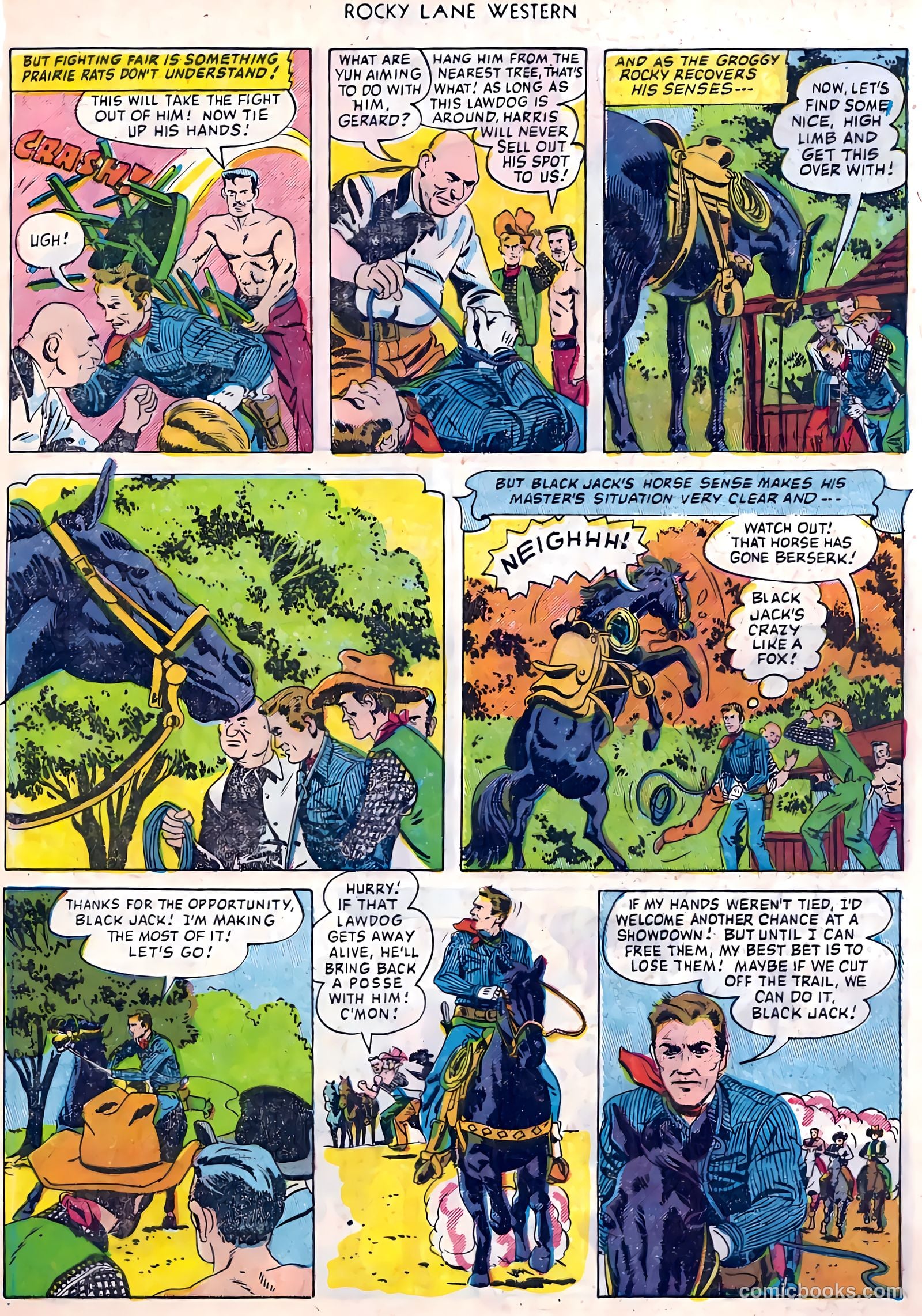 Rocky Lane Western #45 (1953) — page 30 of 37