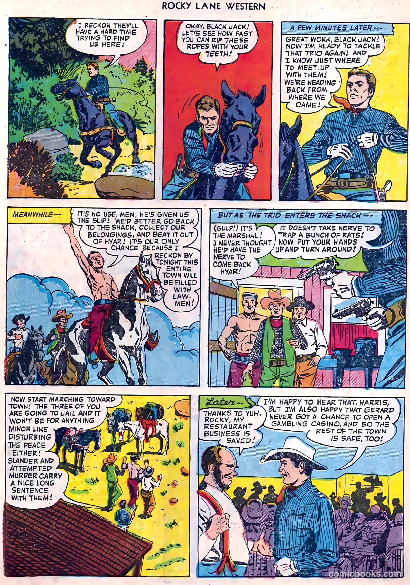 Rocky Lane Western #45 (1953) — page 31 of 37