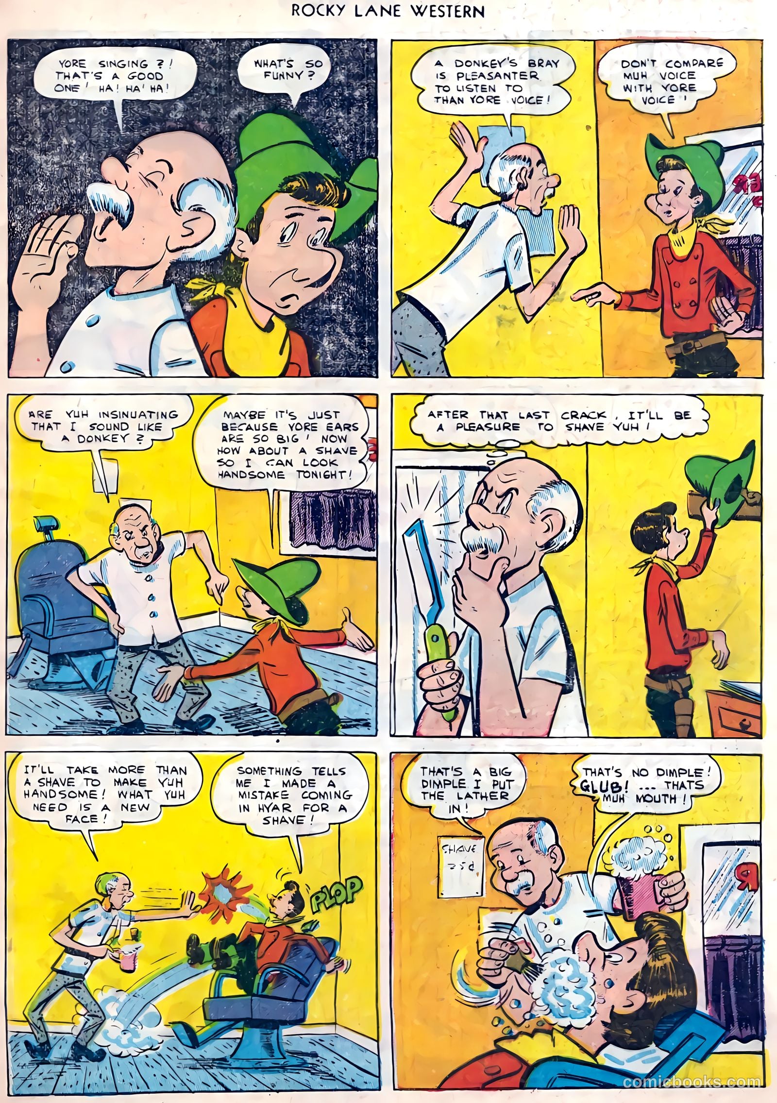 Rocky Lane Western #45 (1953) — page 34 of 37