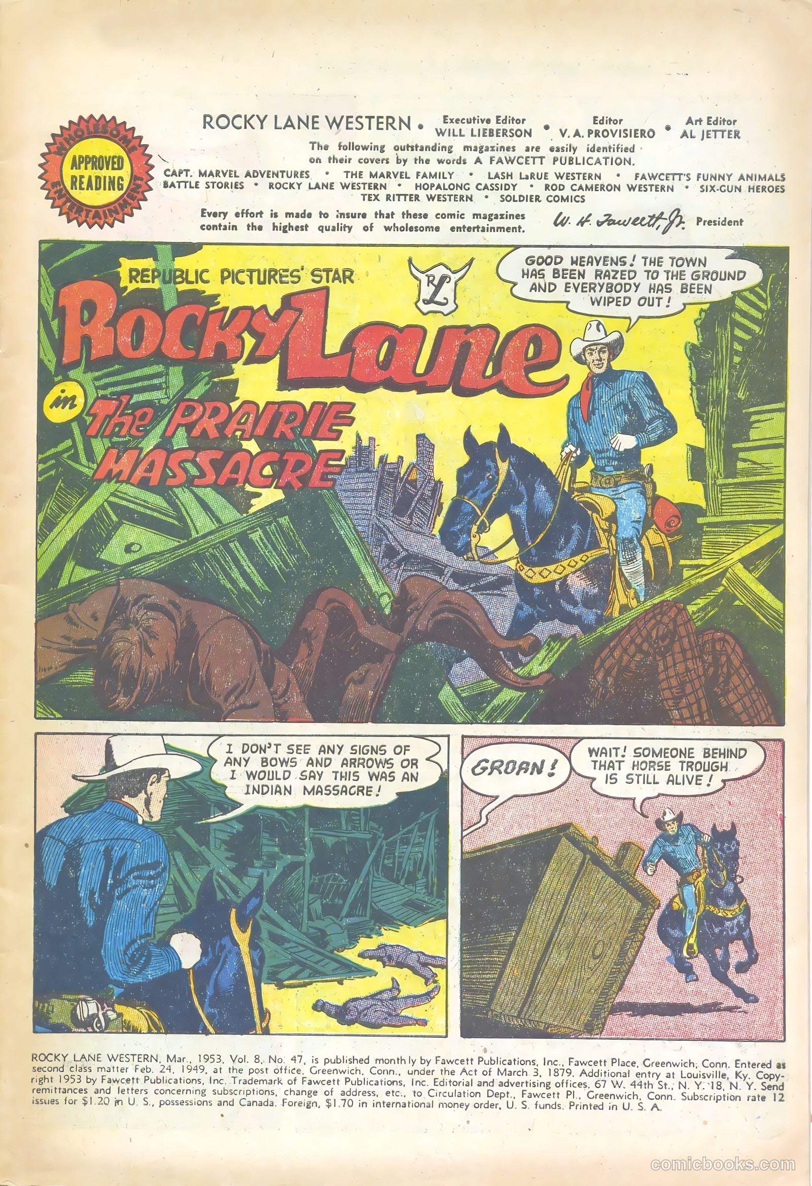 Rocky Lane Western #47 (1953) — page 3 of 36