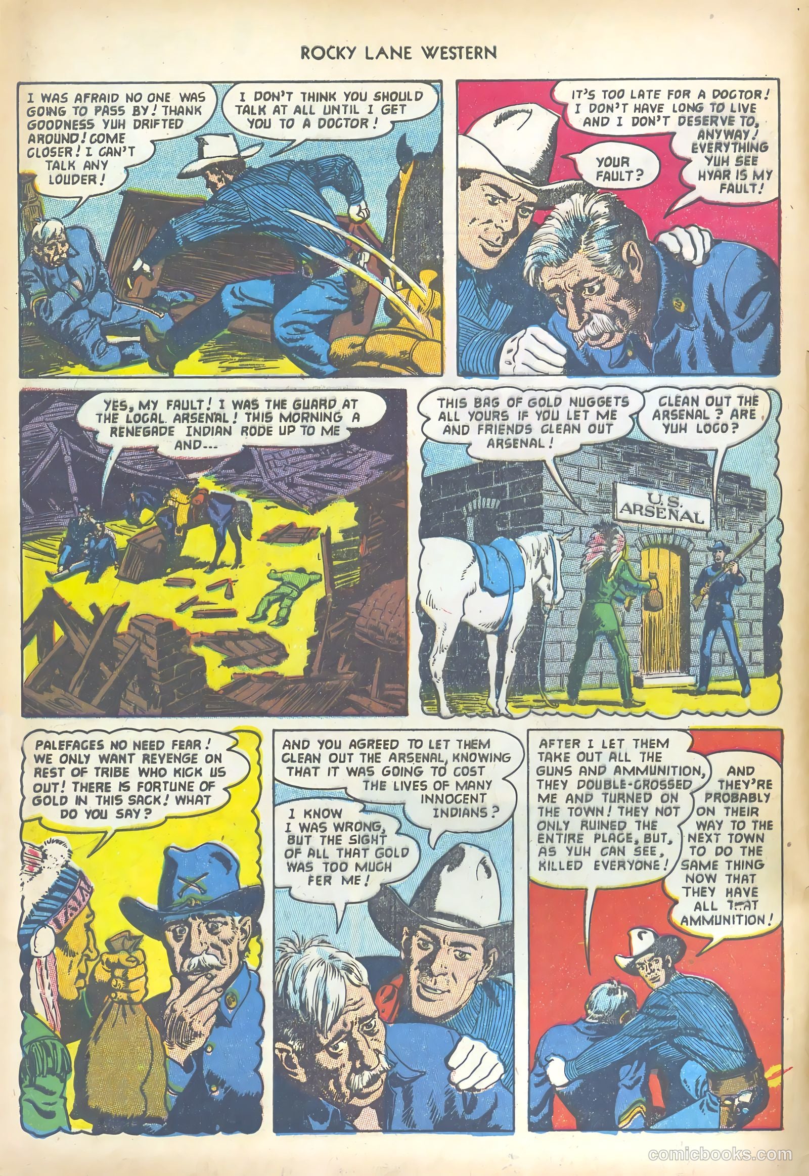 Rocky Lane Western #47 (1953) — page 4 of 36