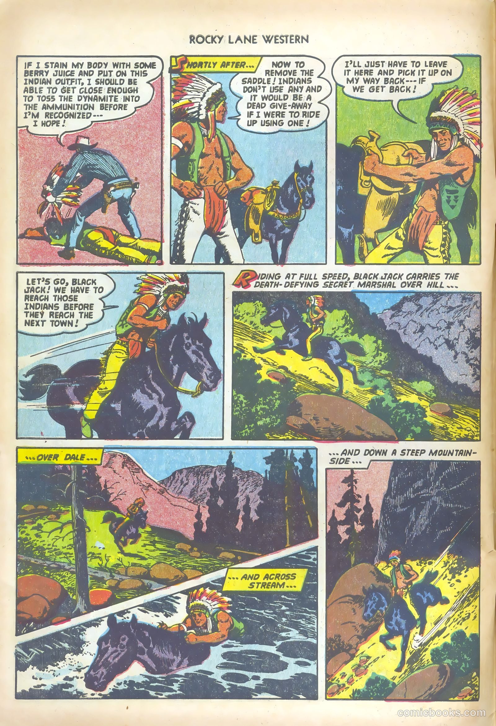 Rocky Lane Western #47 (1953) — page 6 of 36