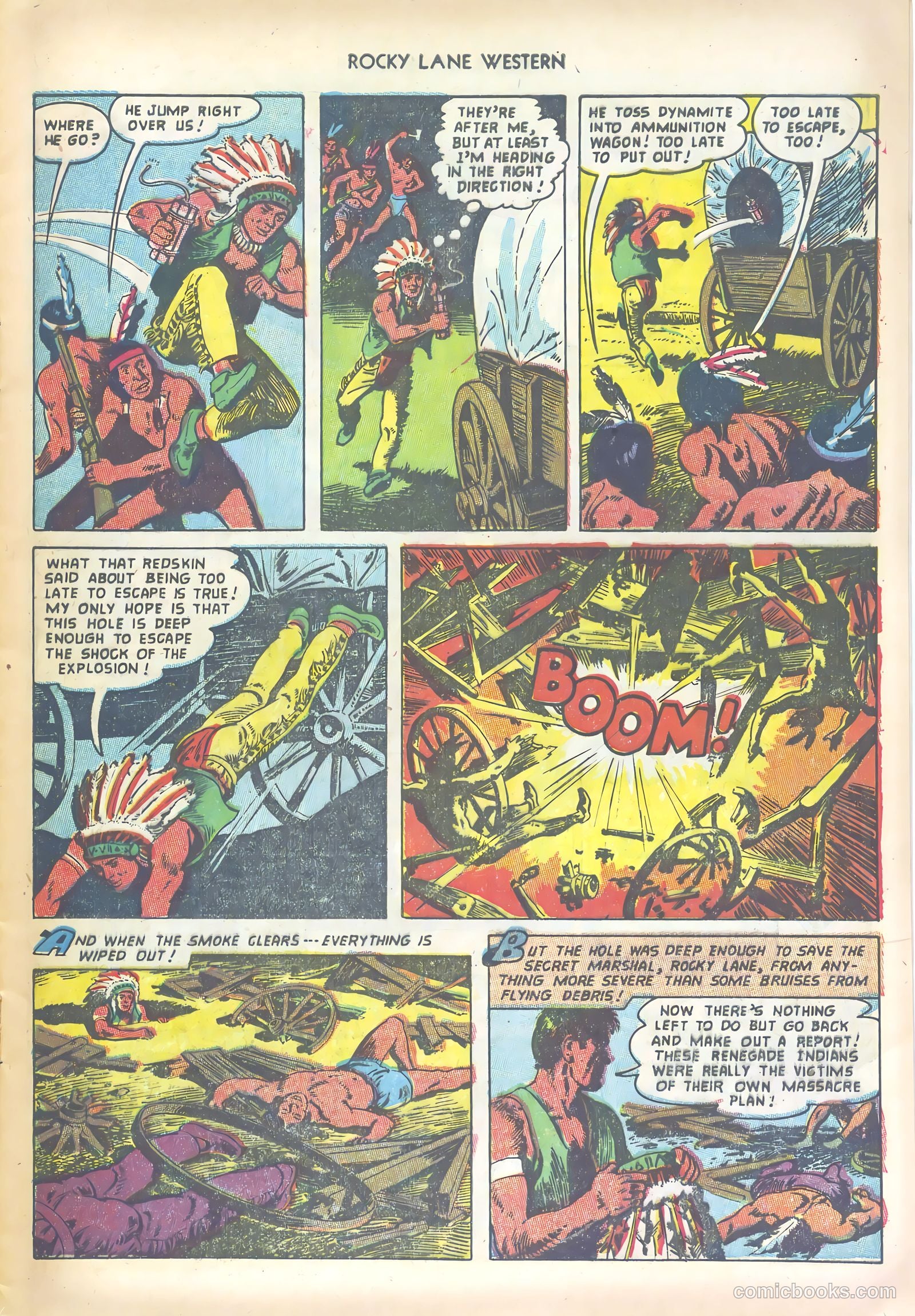 Rocky Lane Western #47 (1953) — page 9 of 36