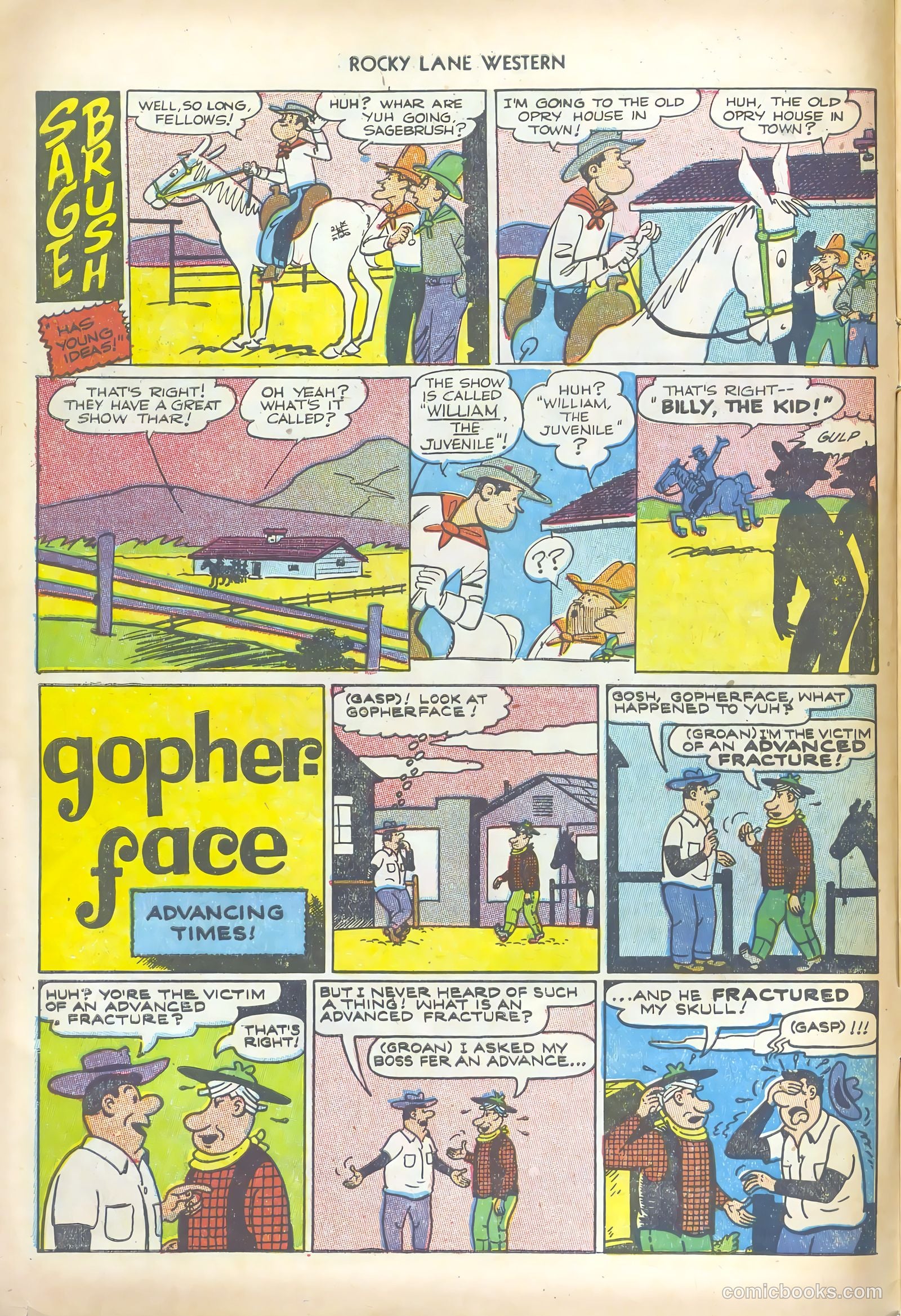 Rocky Lane Western #47 (1953) — page 10 of 36