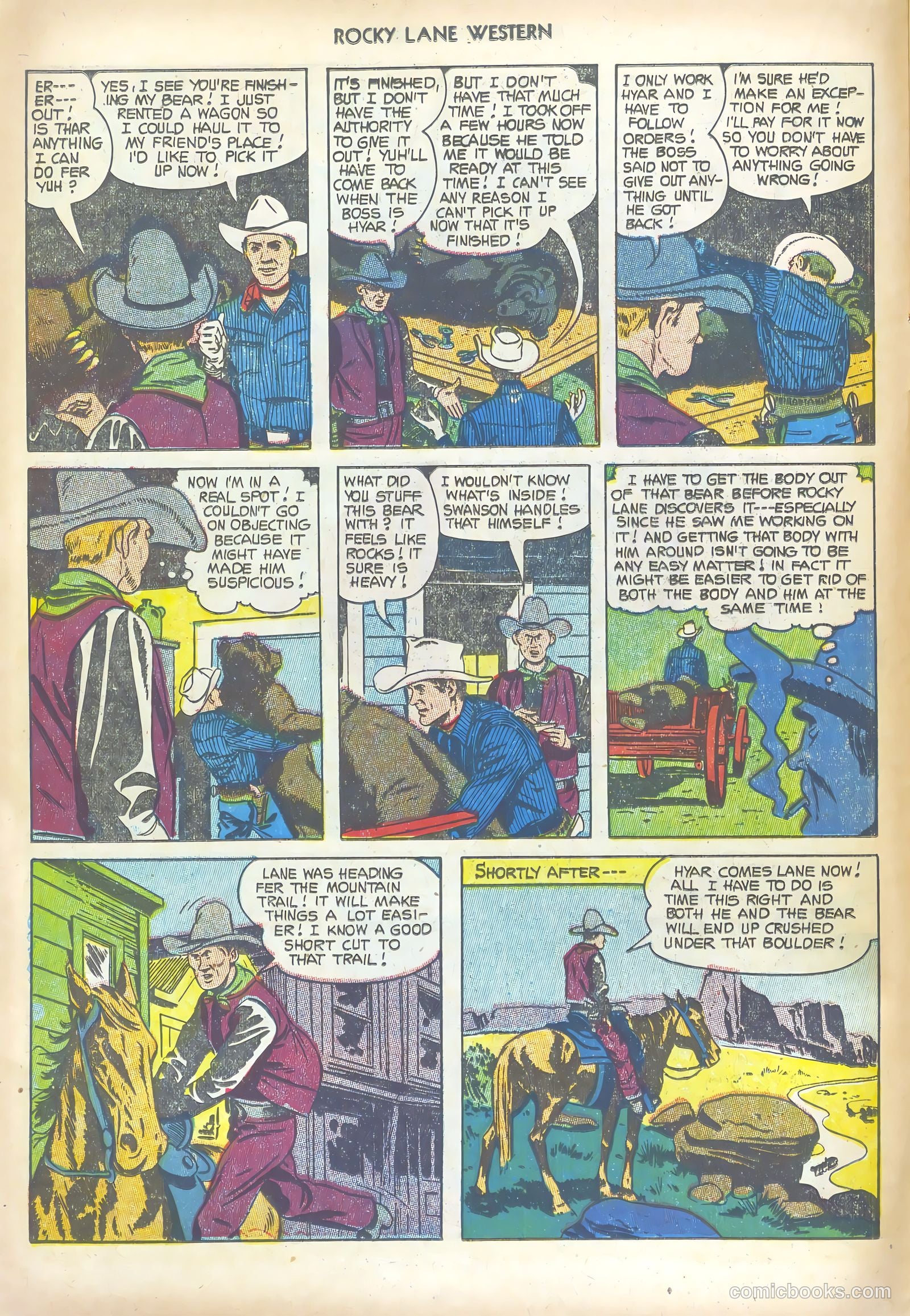 Rocky Lane Western #47 (1953) — page 14 of 36