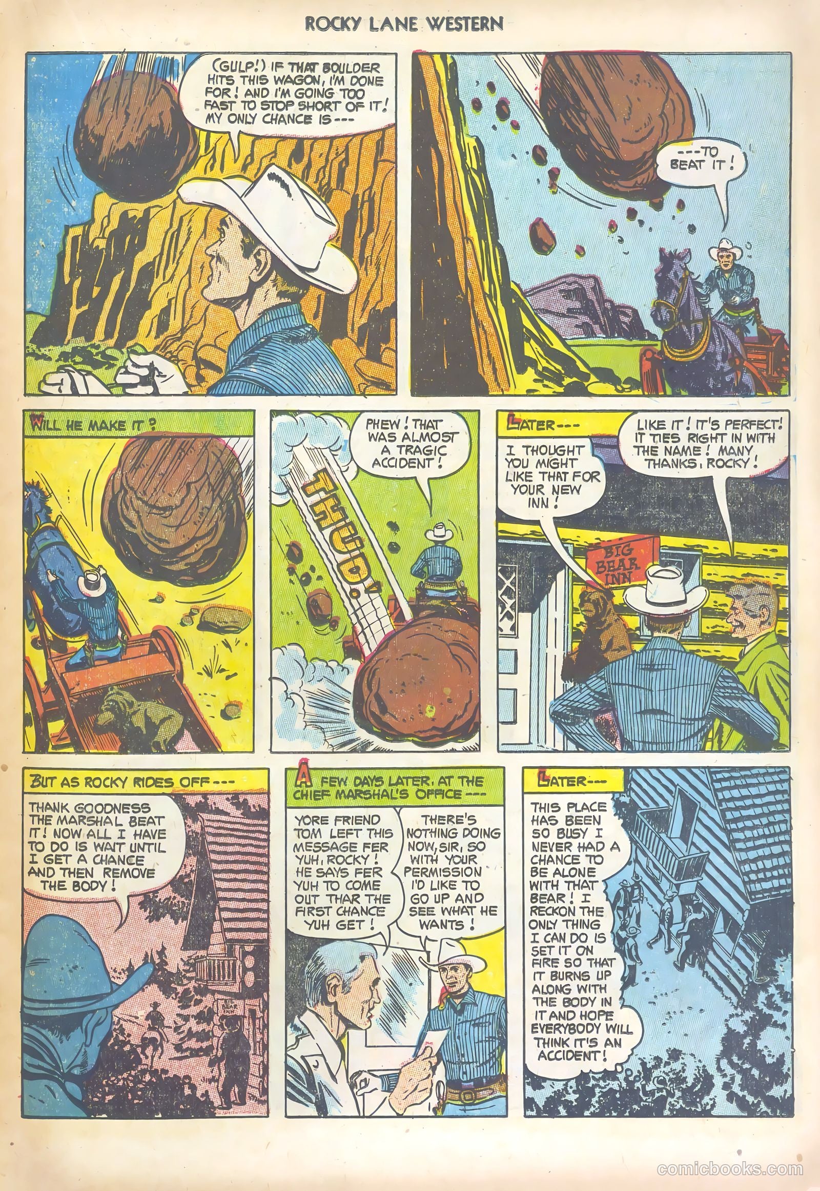 Rocky Lane Western #47 (1953) — page 15 of 36