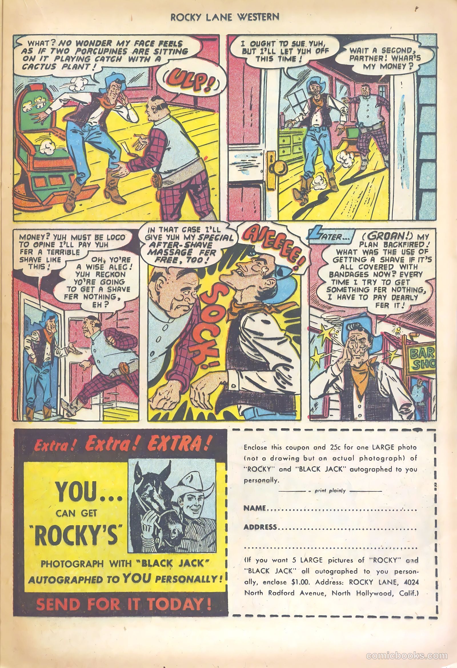 Rocky Lane Western #47 (1953) — page 21 of 36