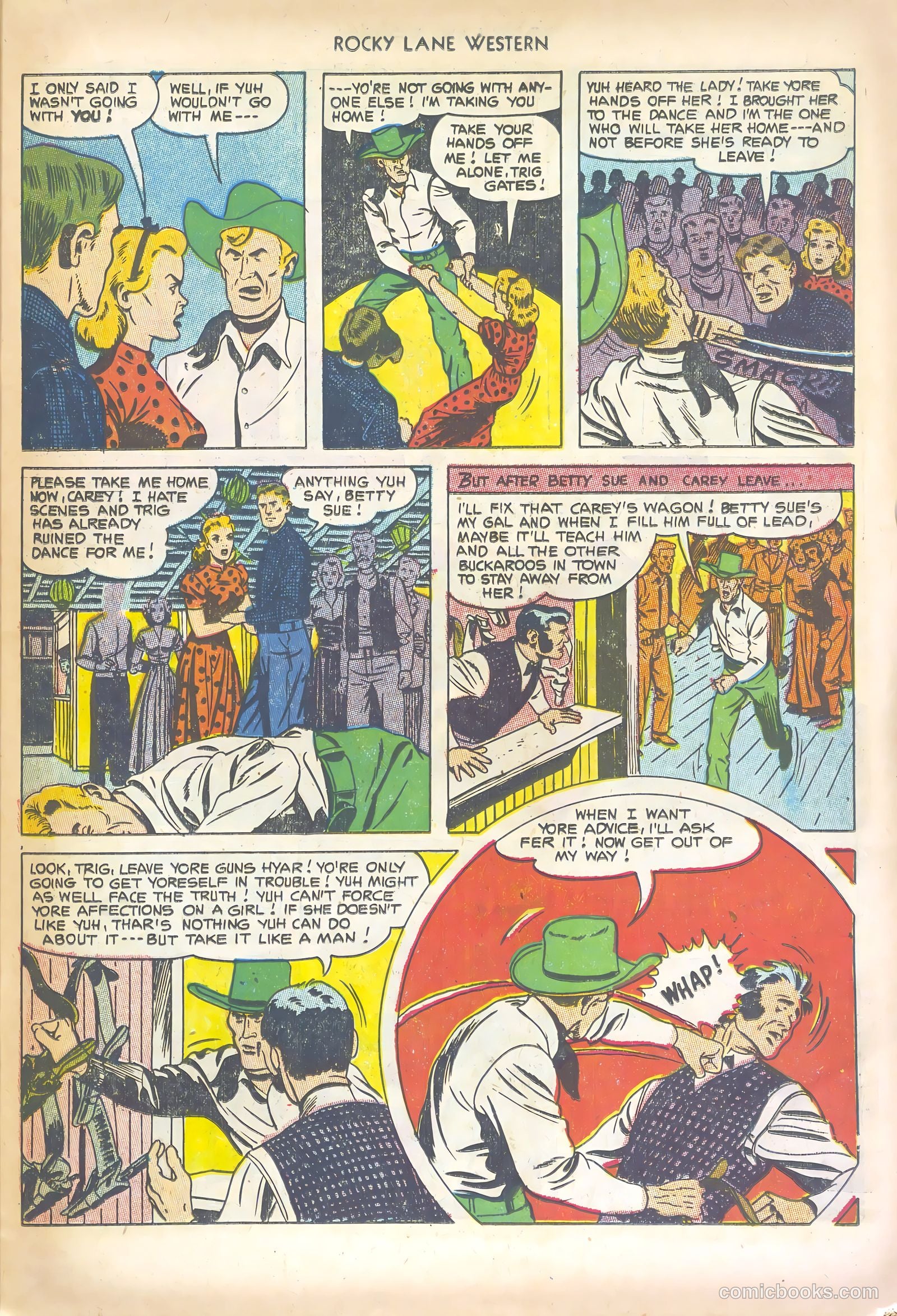 Rocky Lane Western #47 (1953) — page 23 of 36