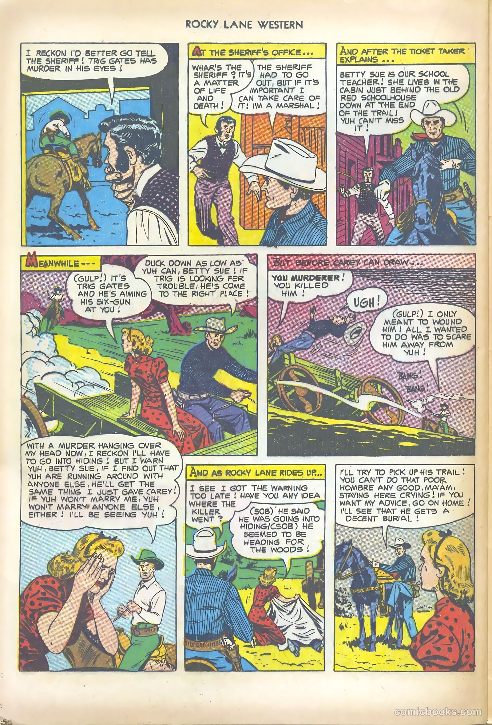 Rocky Lane Western #47 (1953) — page 24 of 36