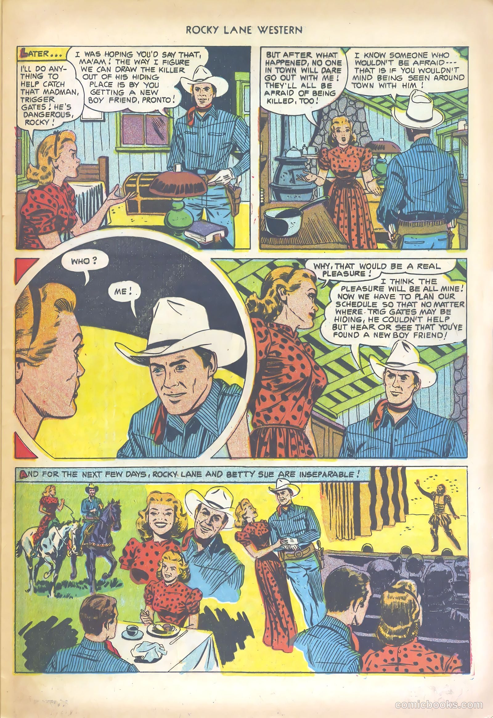 Rocky Lane Western #47 (1953) — page 25 of 36