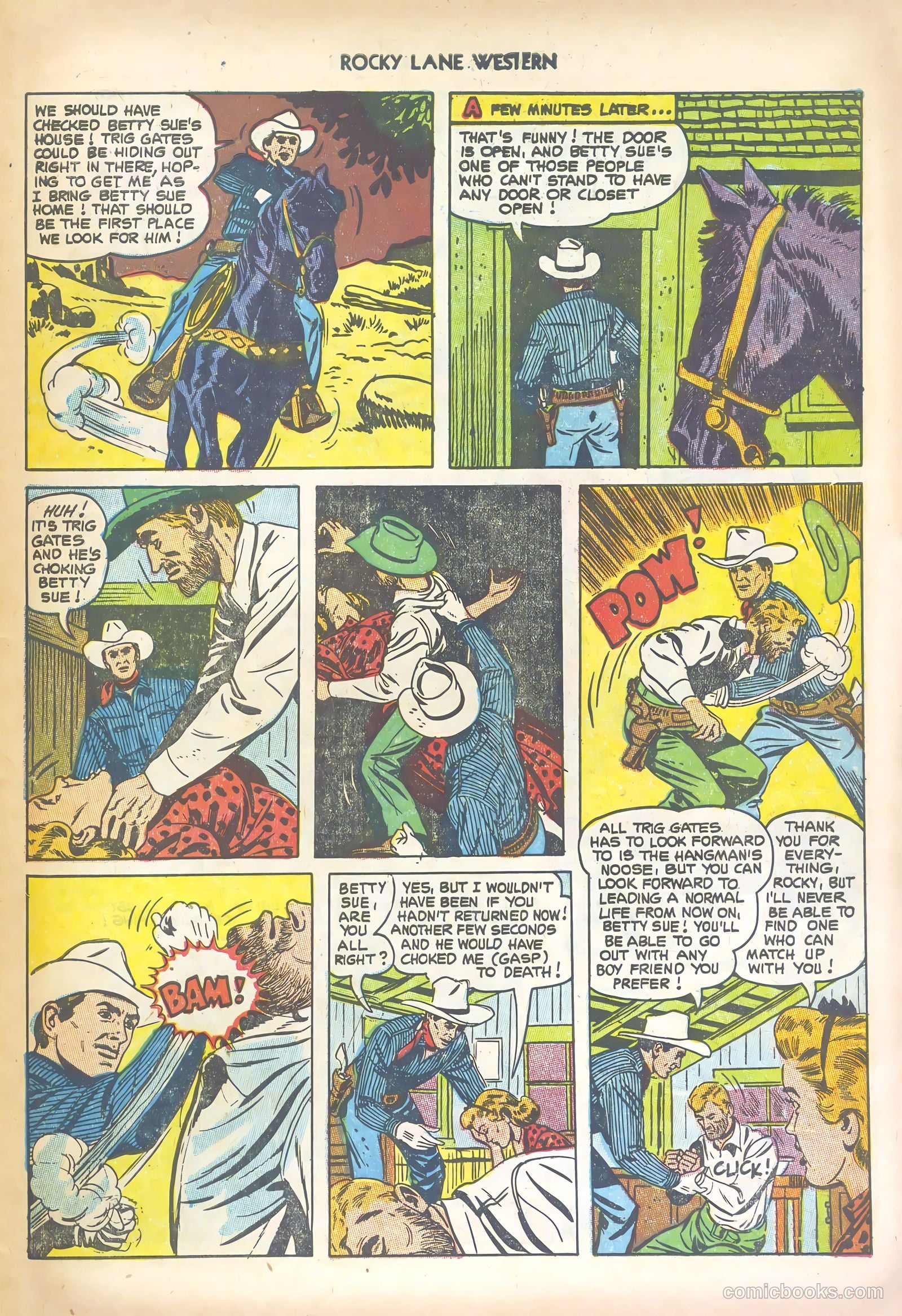 Rocky Lane Western #47 (1953) — page 27 of 36