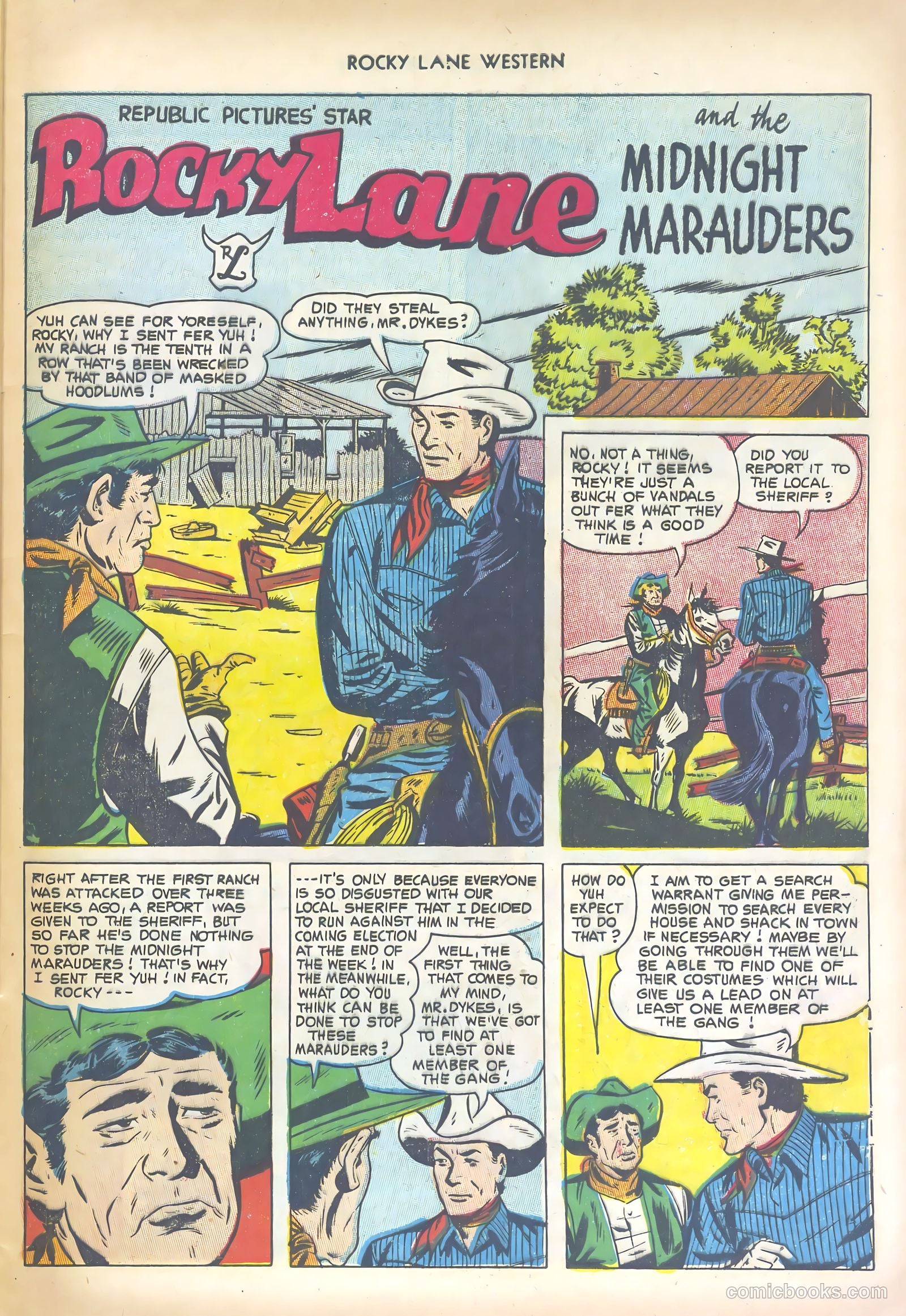 Rocky Lane Western #47 (1953) — page 29 of 36