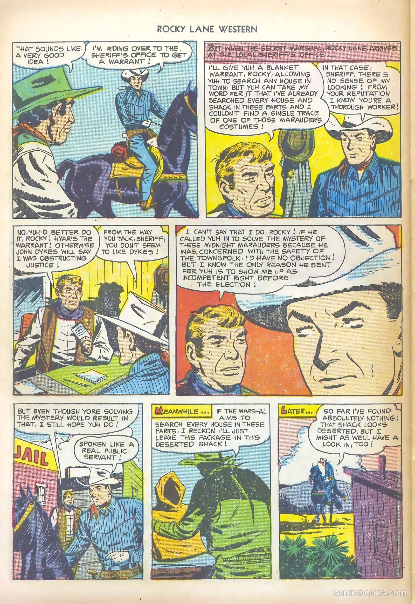 Rocky Lane Western #47 (1953) — page 30 of 36