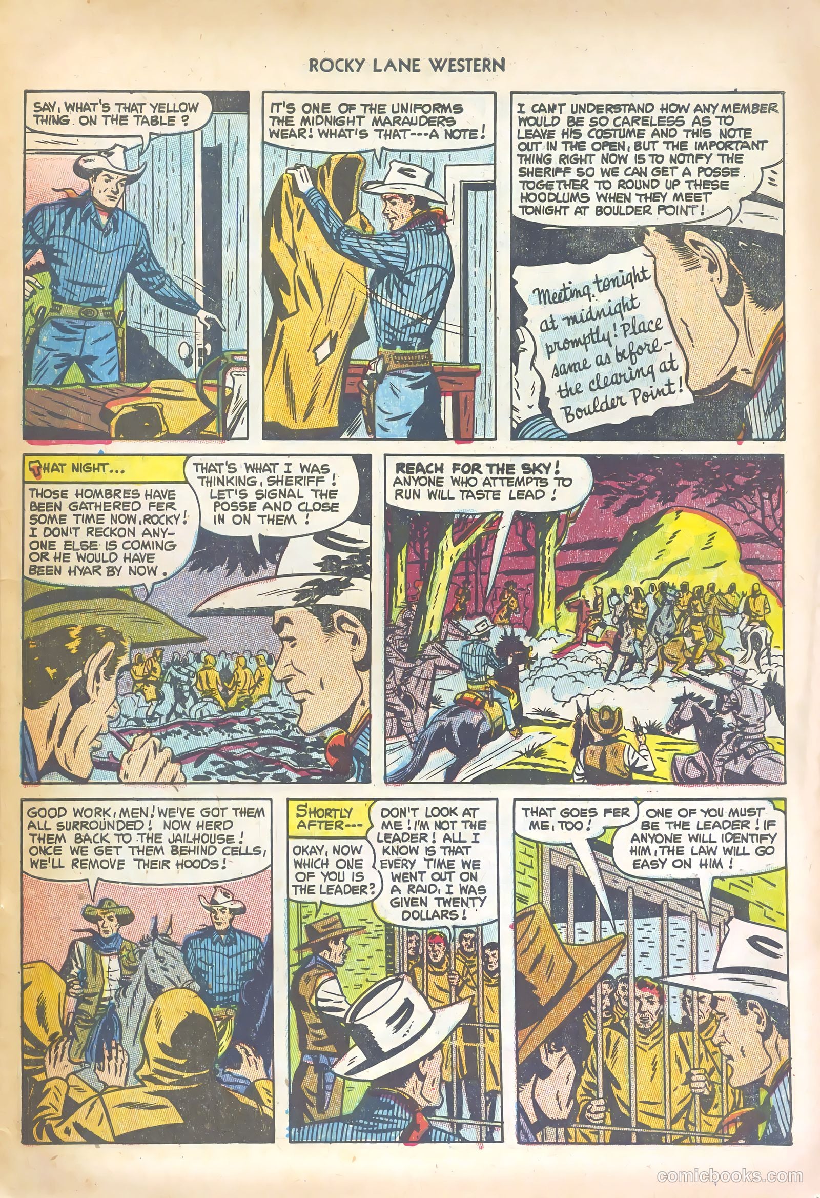 Rocky Lane Western #47 (1953) — page 31 of 36