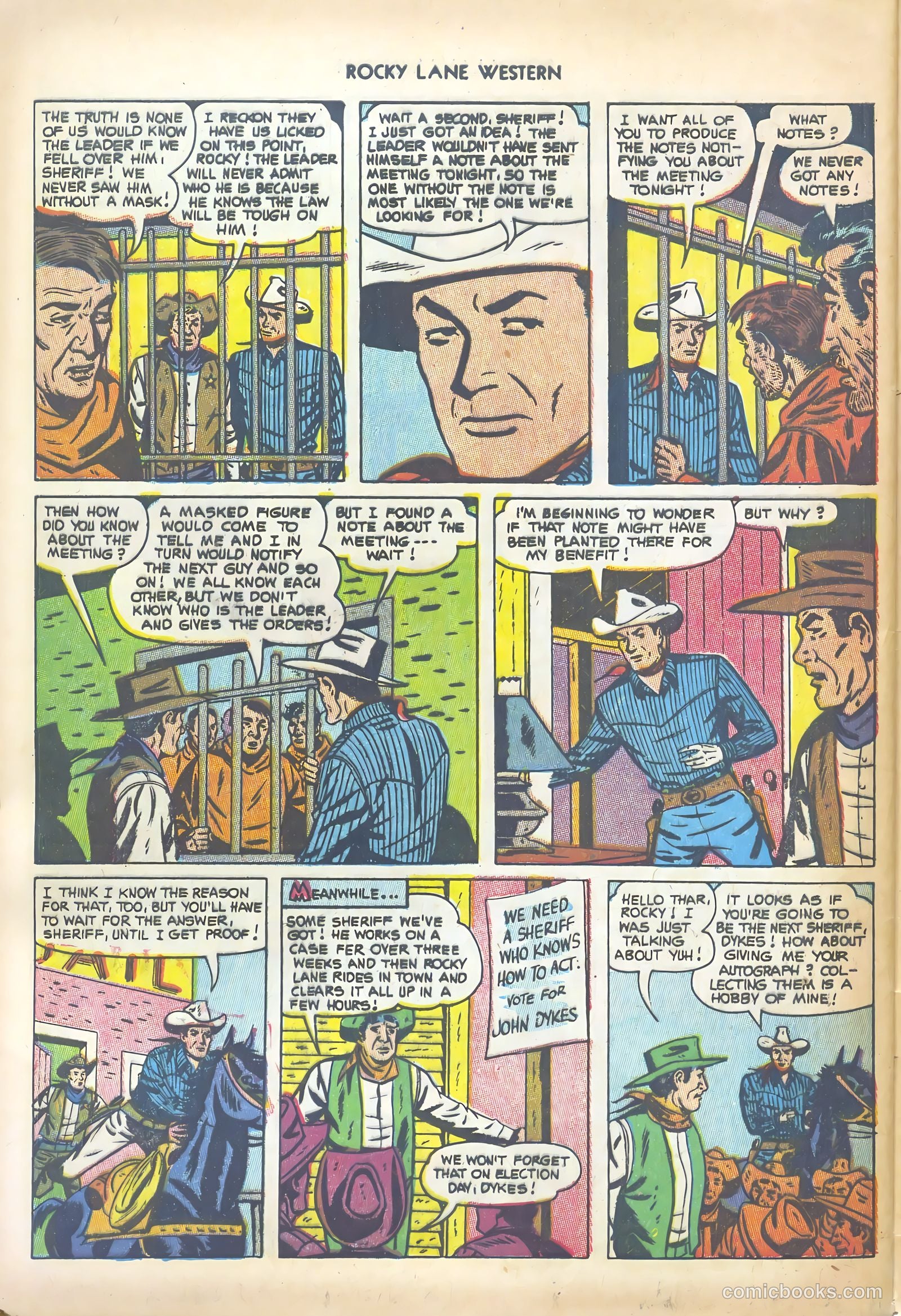 Rocky Lane Western #47 (1953) — page 32 of 36