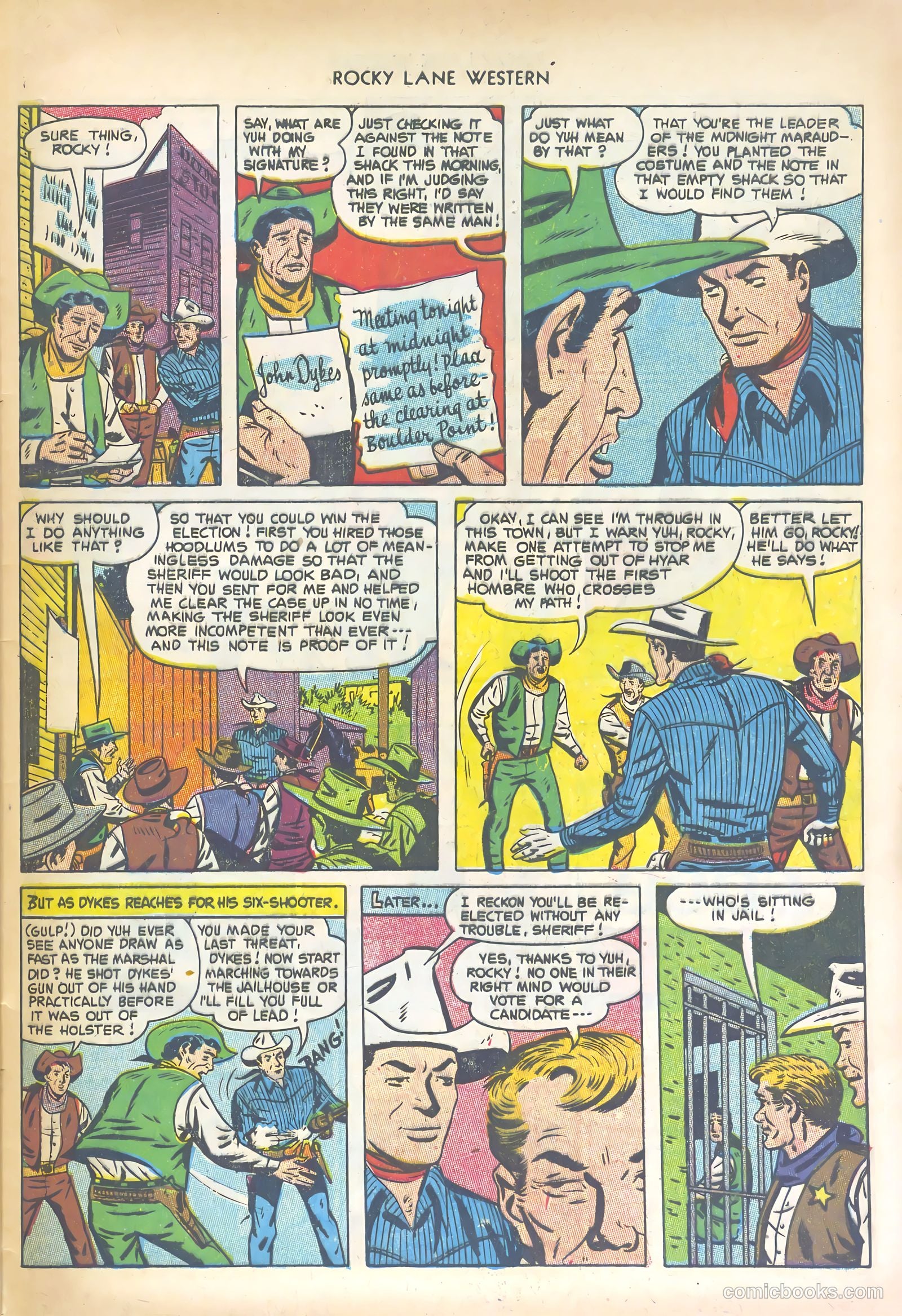 Rocky Lane Western #47 (1953) — page 33 of 36