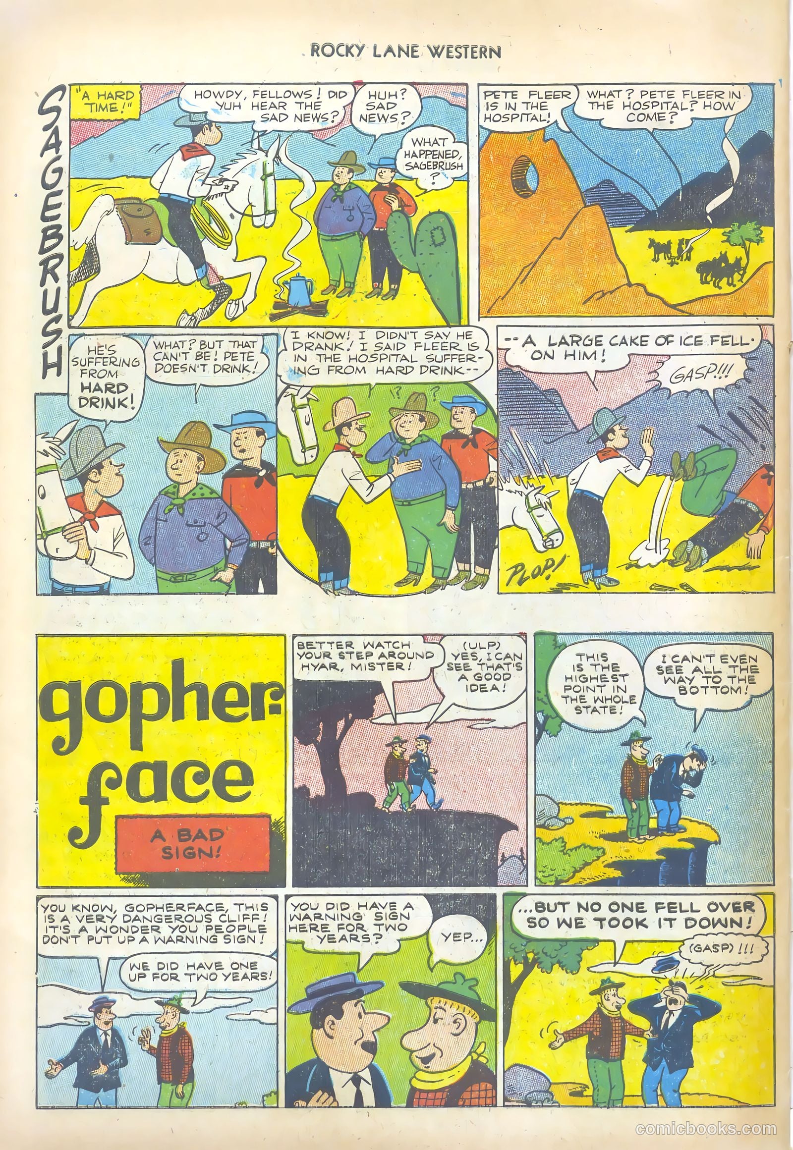 Rocky Lane Western #47 (1953) — page 34 of 36