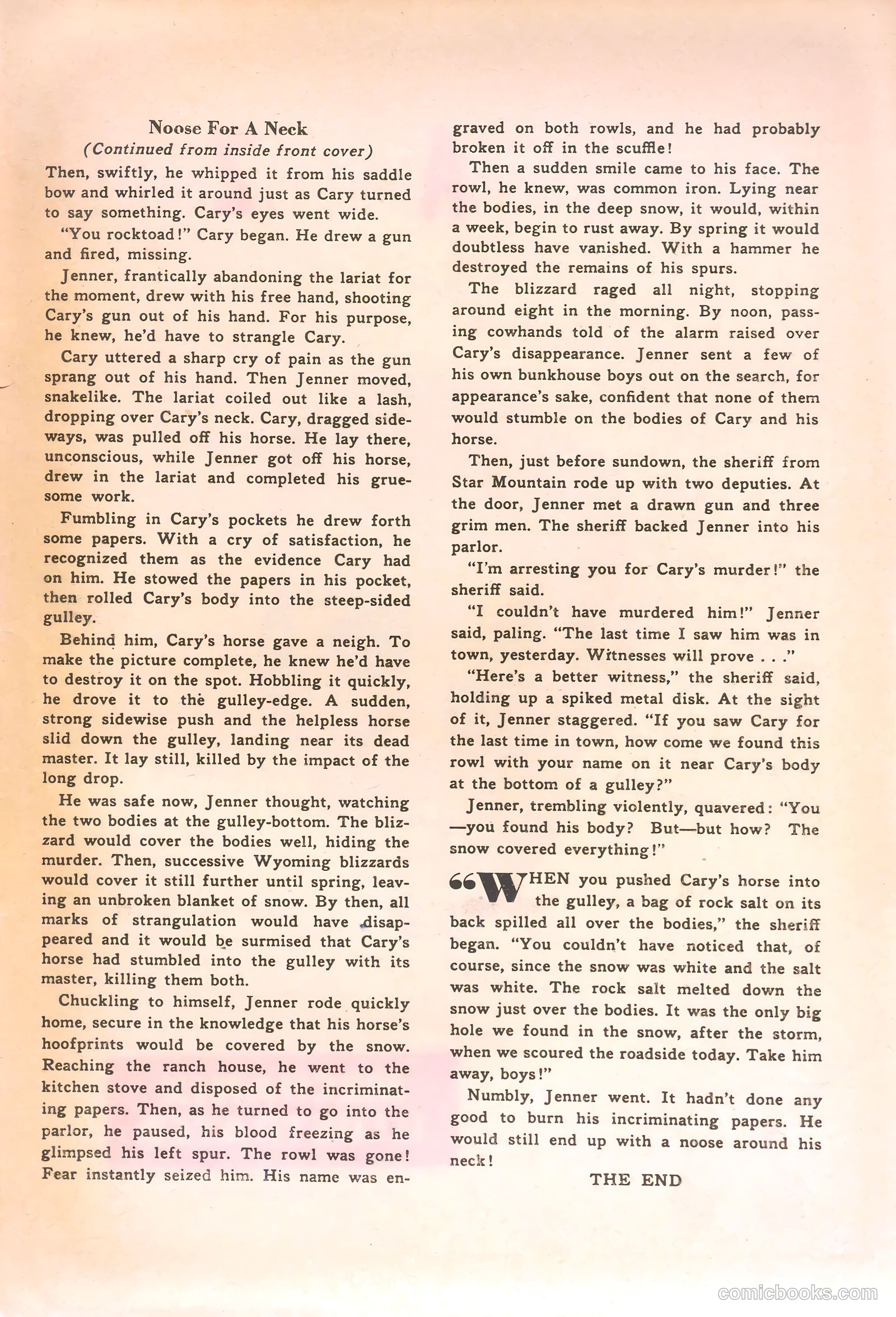 Rocky Lane Western #47 (1953) — page 35 of 36