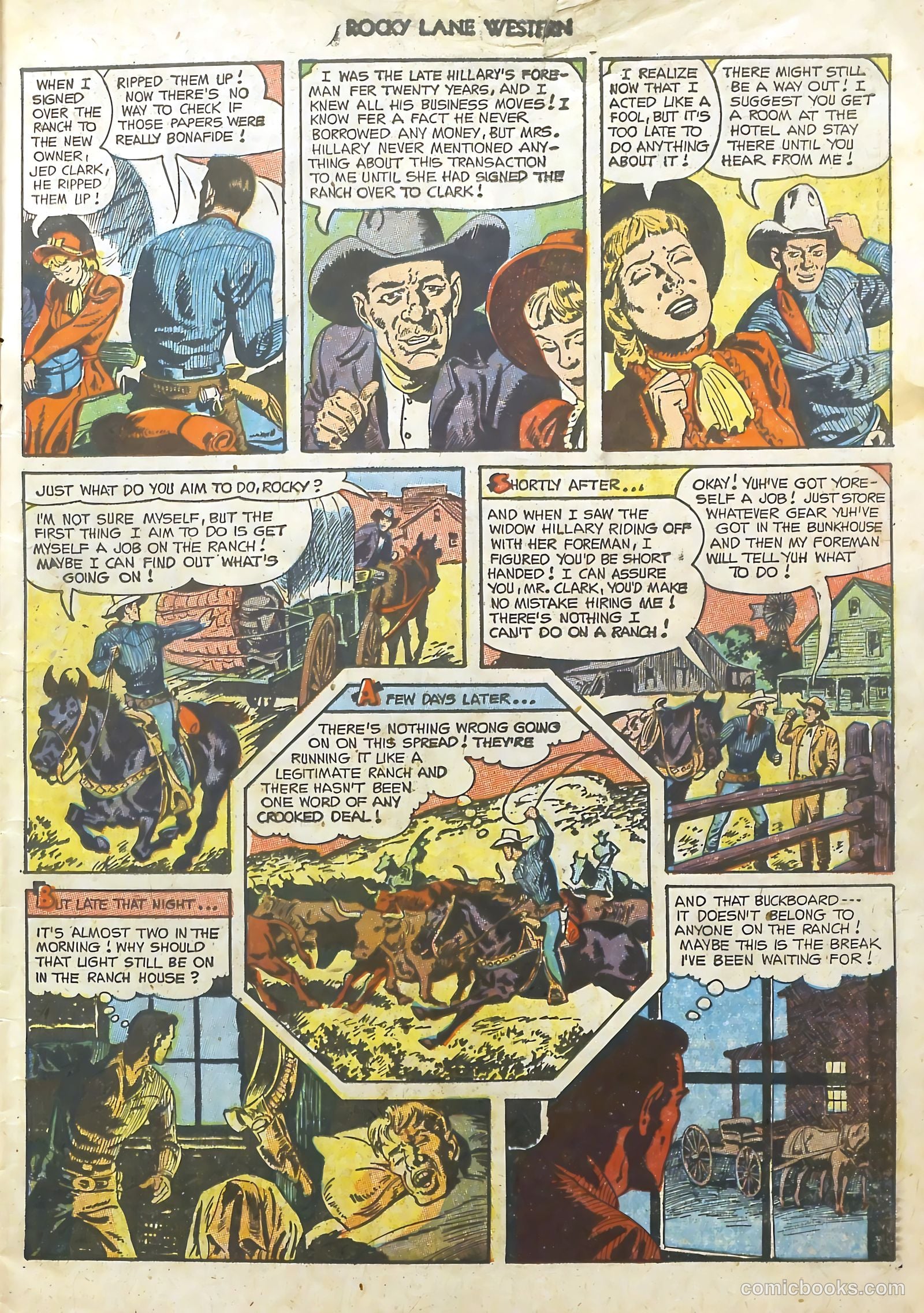 Rocky Lane Western #48 (1953) — page 8 of 37