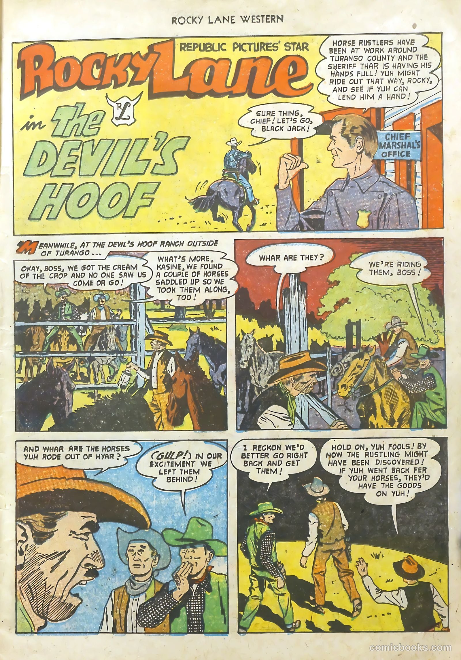 Rocky Lane Western #48 (1953) — page 12 of 37