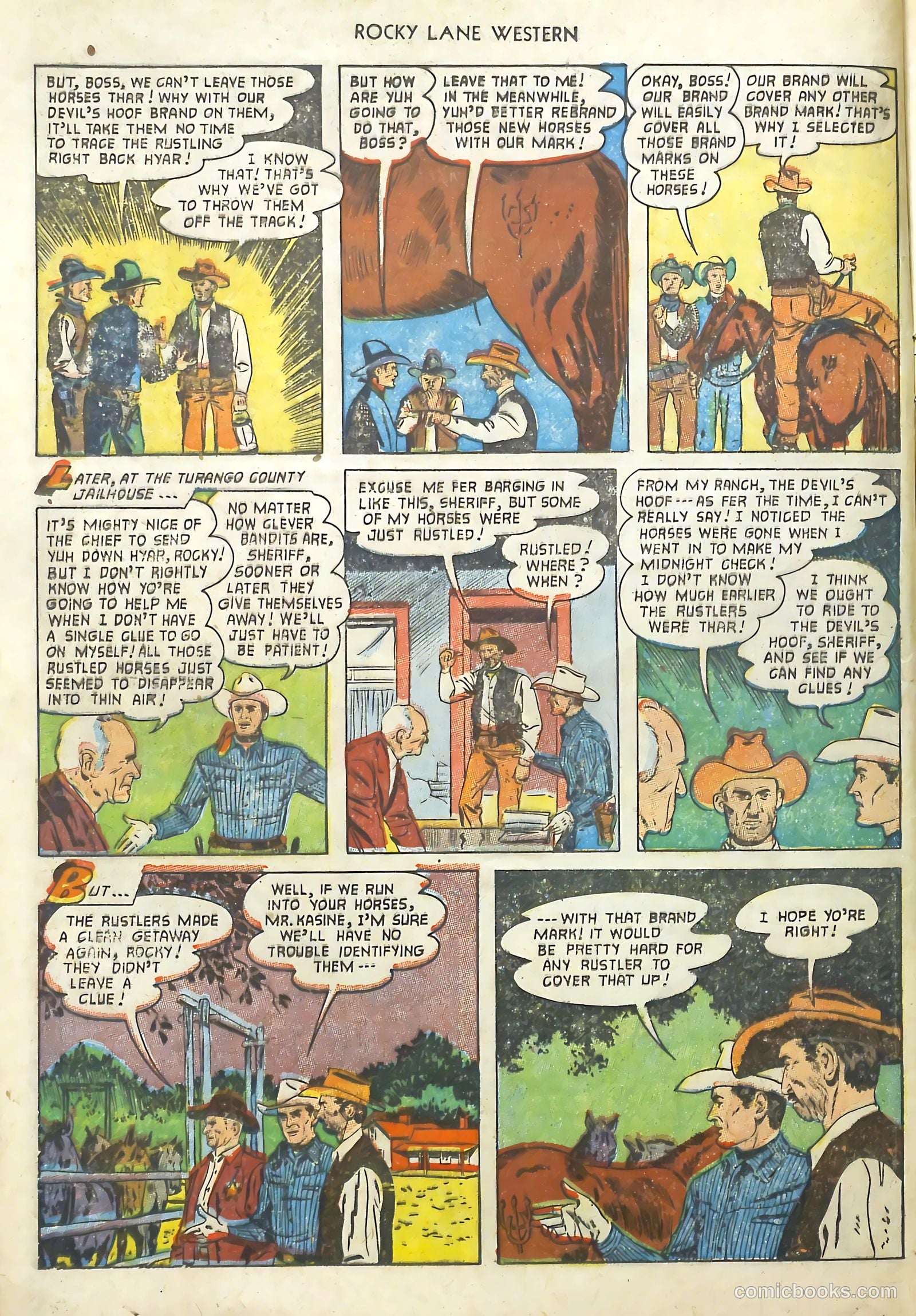 Rocky Lane Western #48 (1953) — page 13 of 37