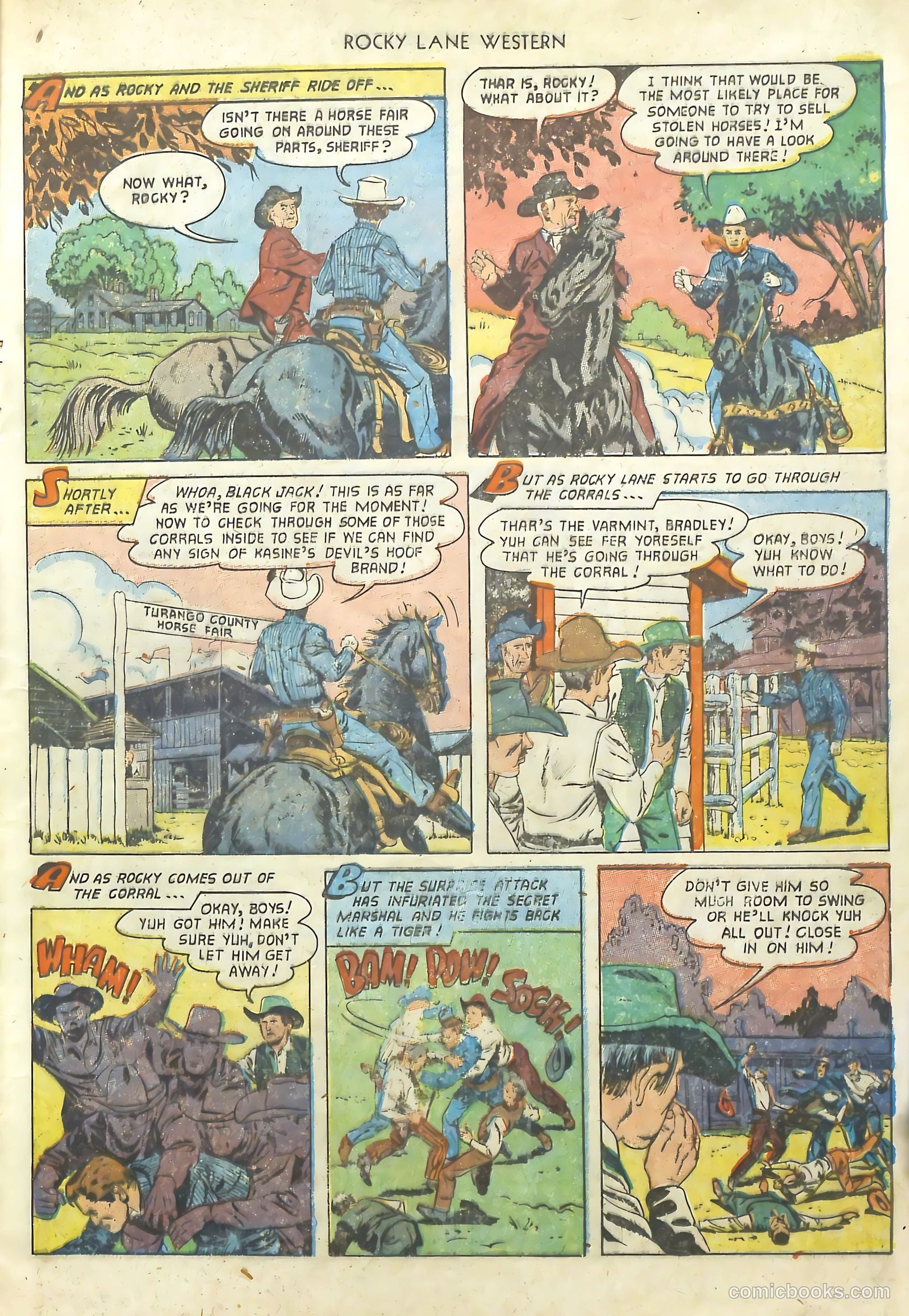 Rocky Lane Western #48 (1953) — page 14 of 37
