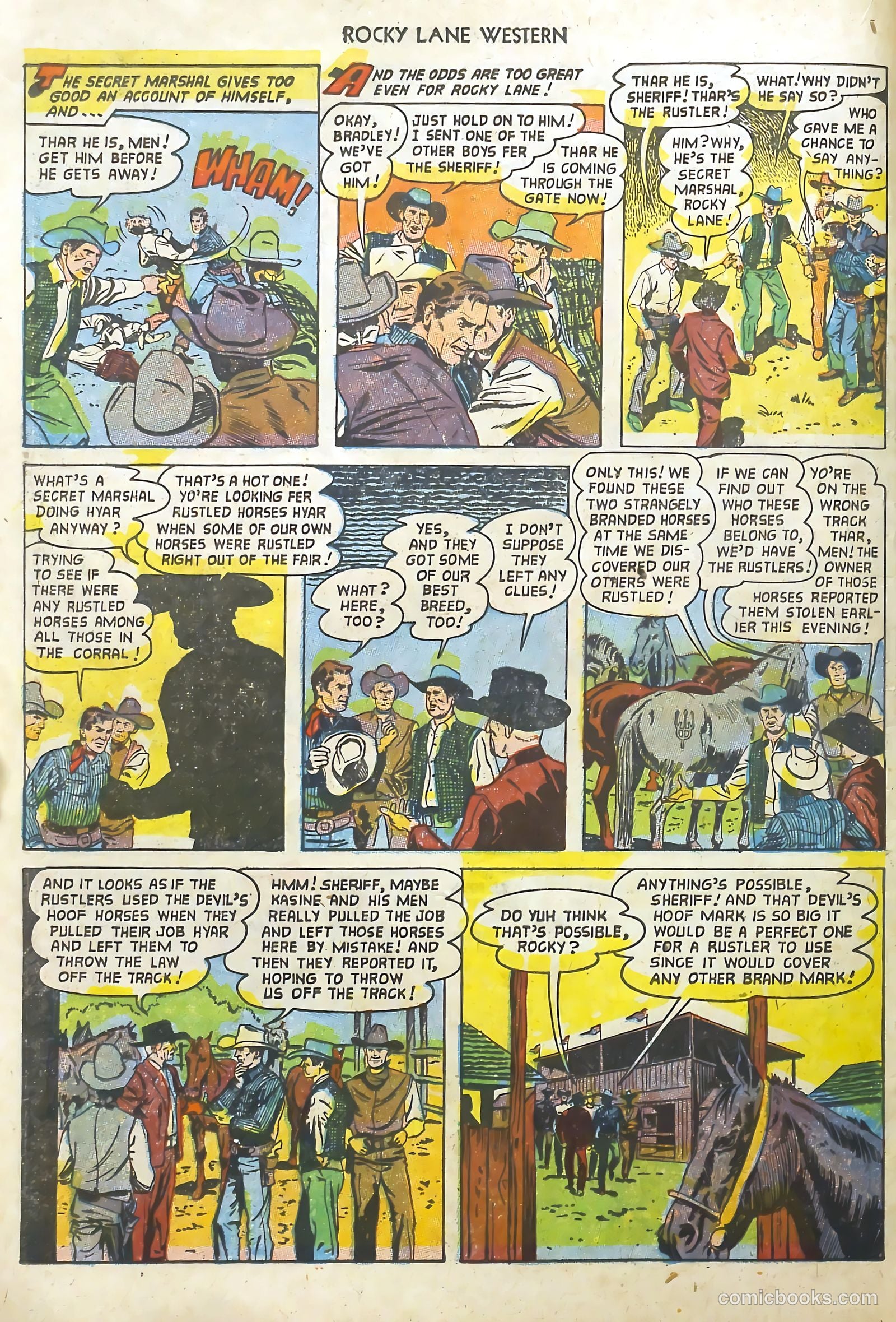 Rocky Lane Western #48 (1953) — page 15 of 37
