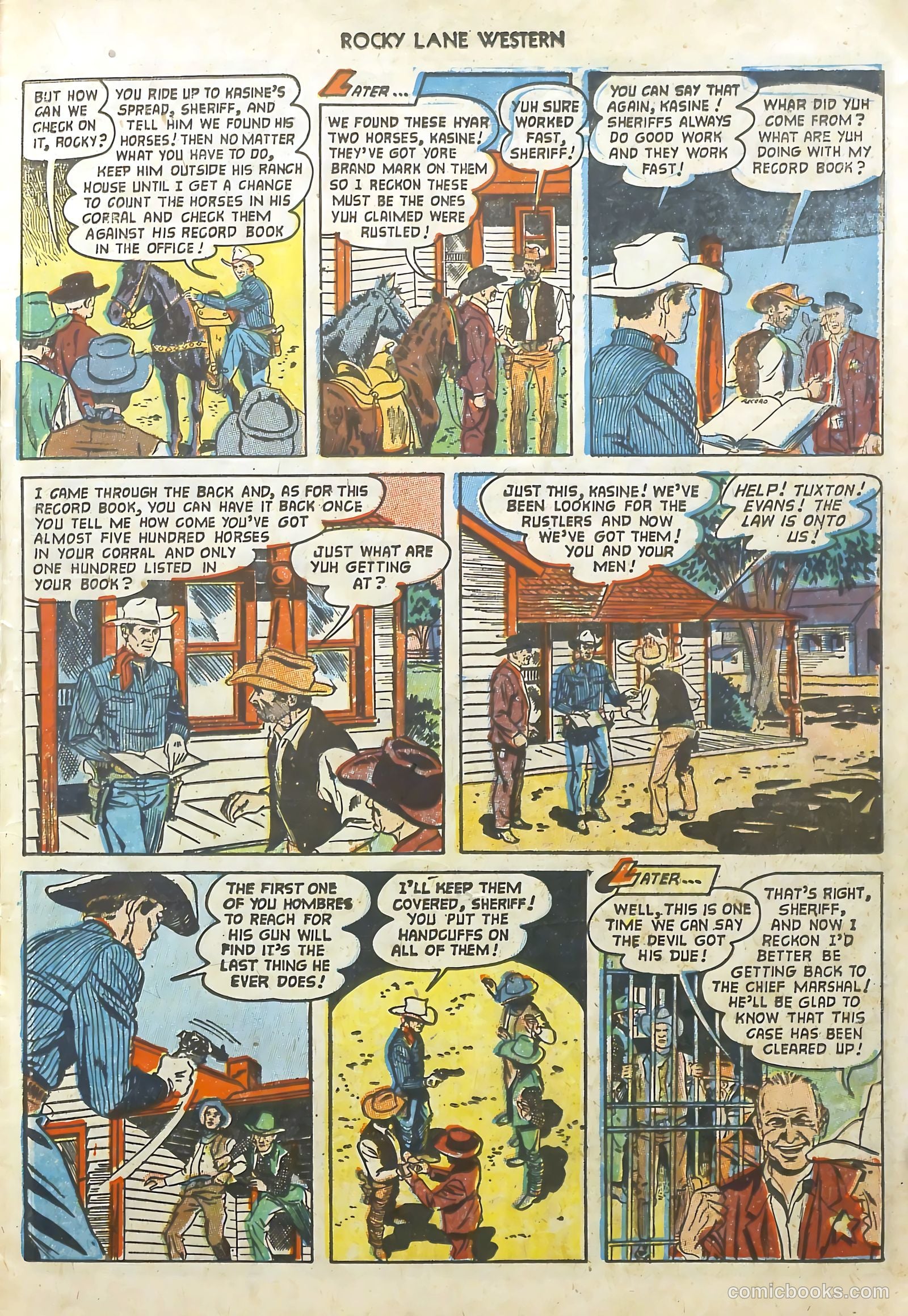 Rocky Lane Western #48 (1953) — page 16 of 37