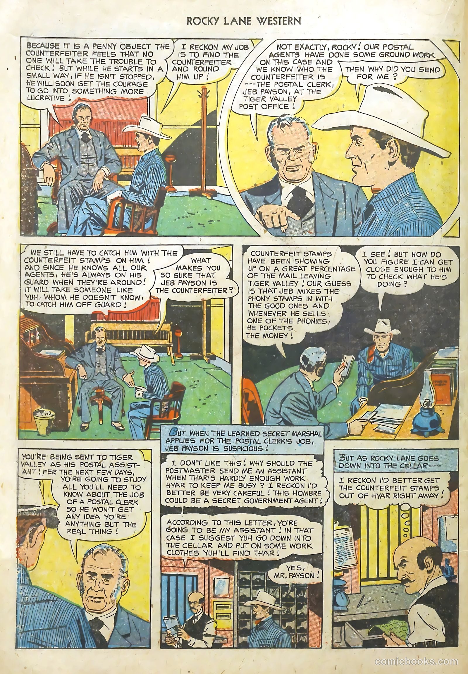 Rocky Lane Western #48 (1953) — page 19 of 37