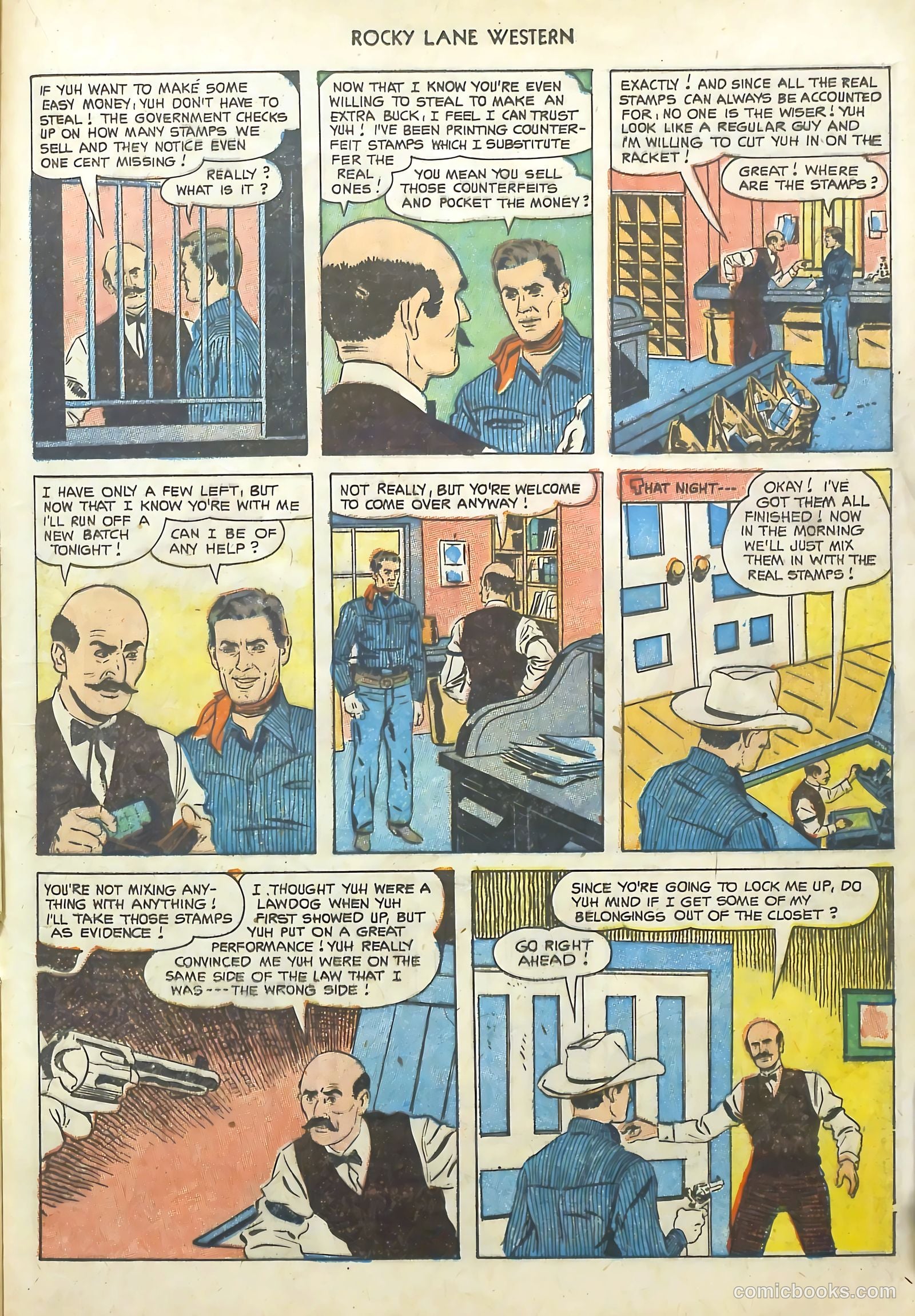 Rocky Lane Western #48 (1953) — page 22 of 37