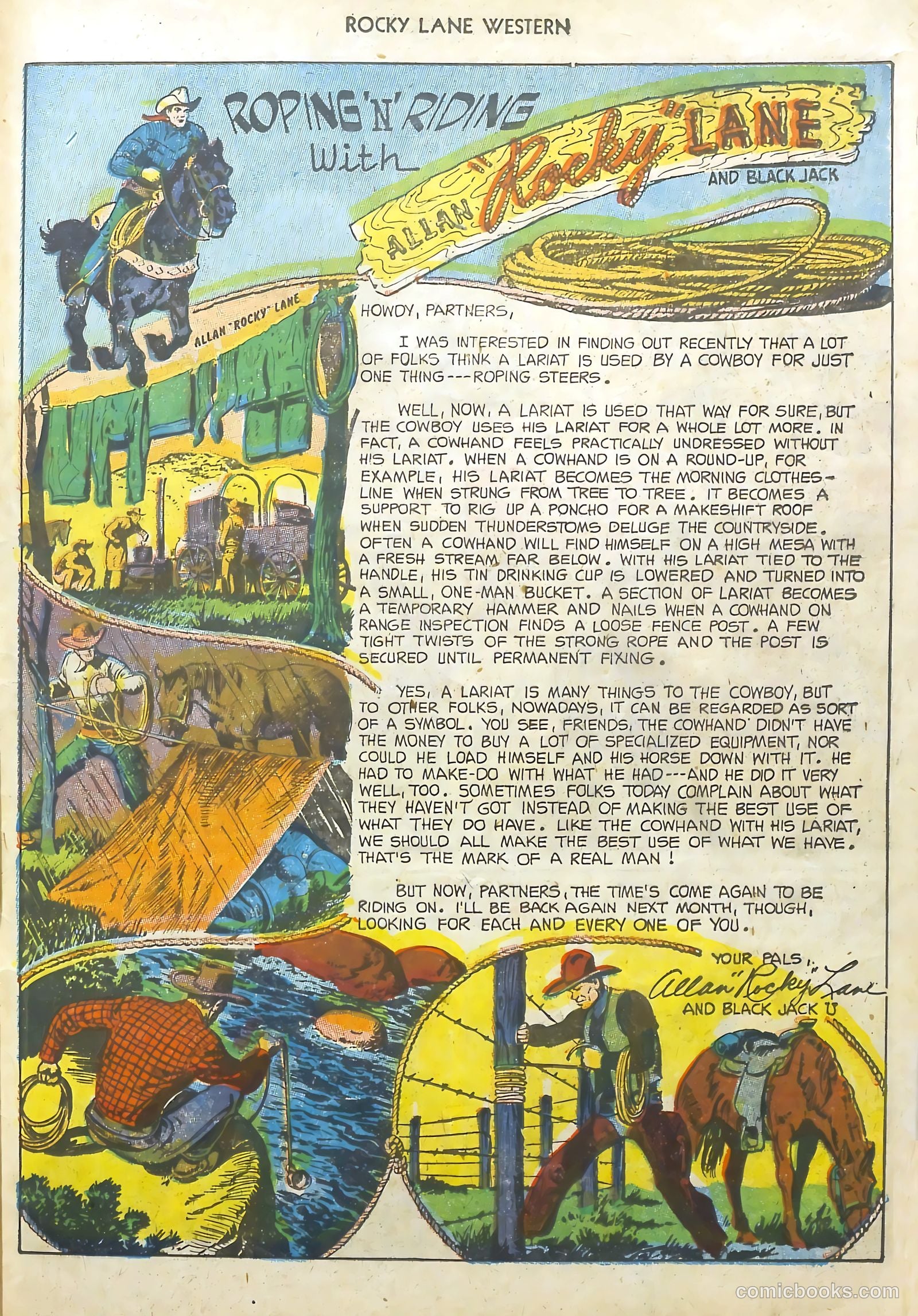 Rocky Lane Western #48 (1953) — page 24 of 37