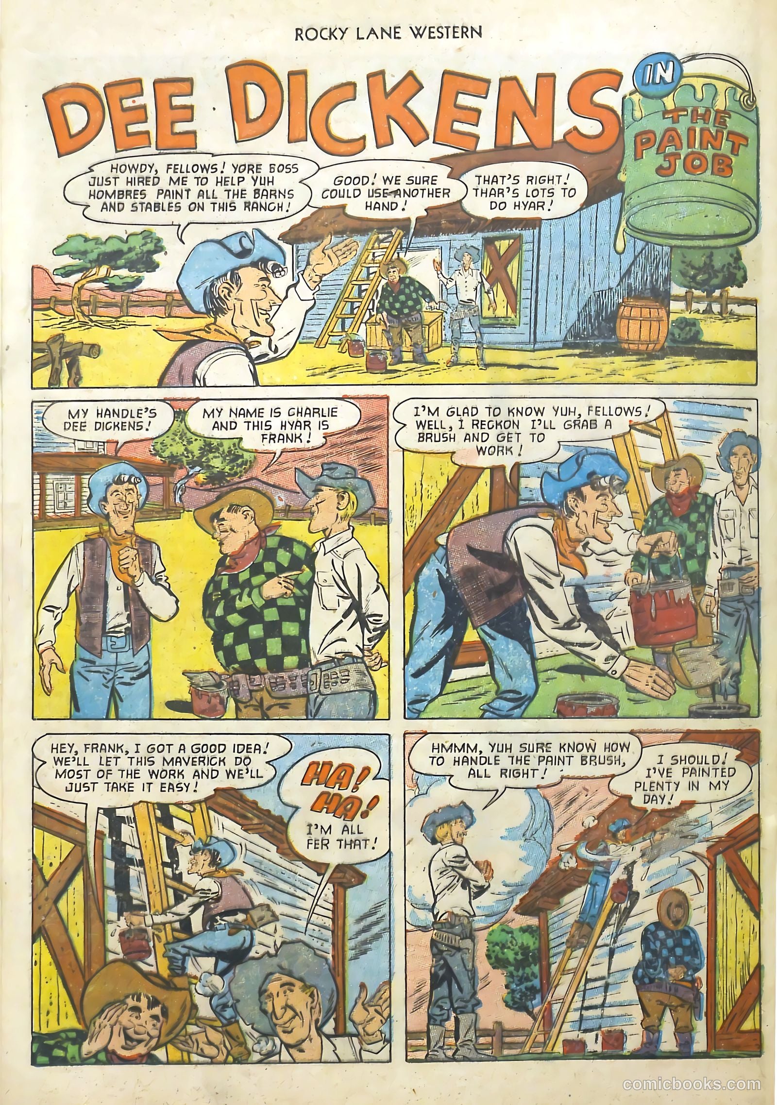 Rocky Lane Western #48 (1953) — page 25 of 37