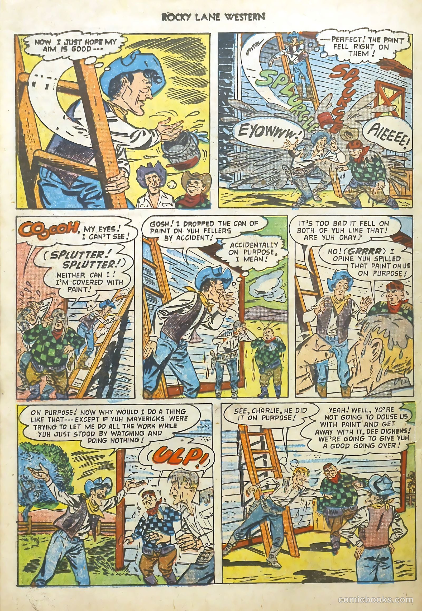 Rocky Lane Western #48 (1953) — page 27 of 37