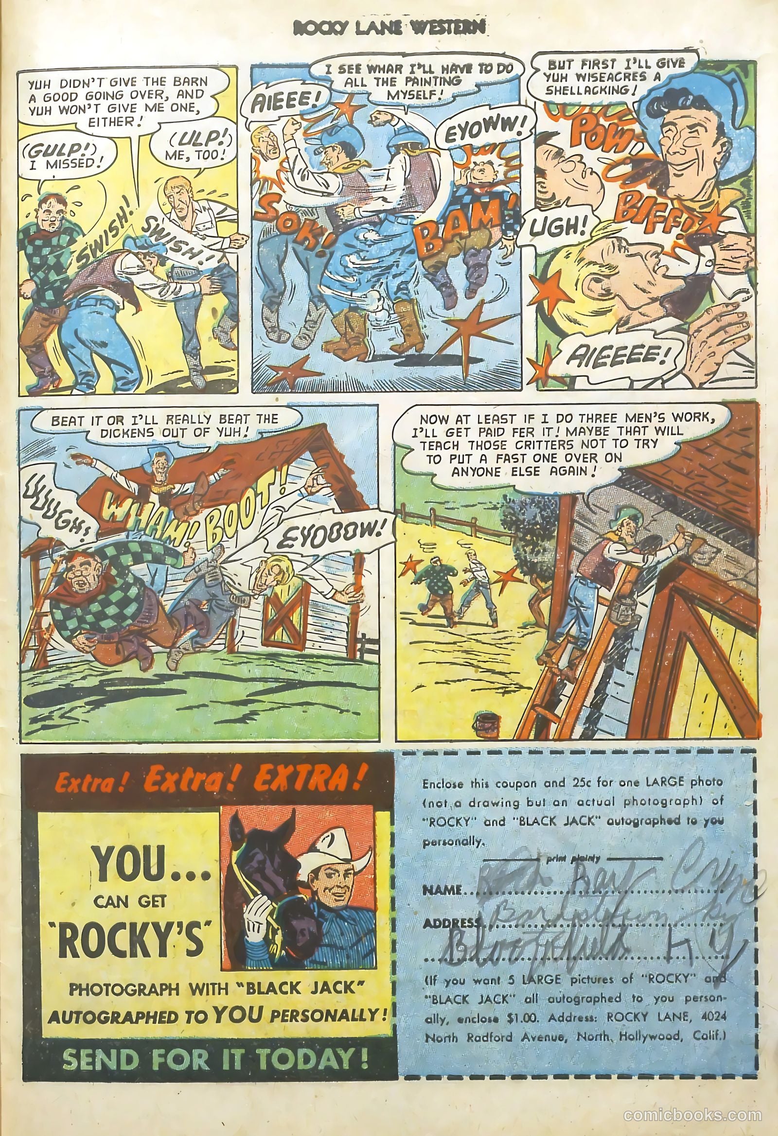Rocky Lane Western #48 (1953) — page 28 of 37