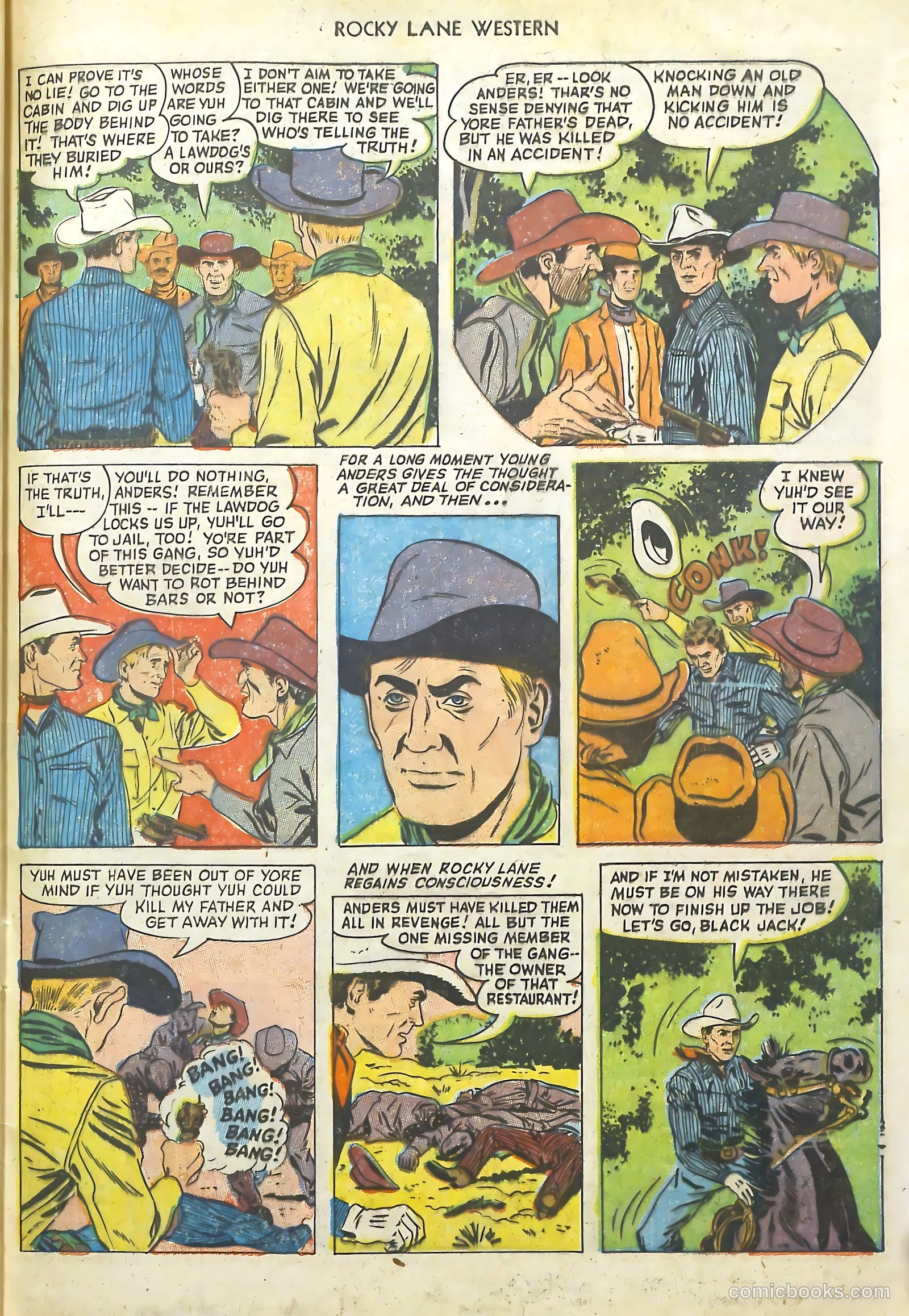 Rocky Lane Western #48 (1953) — page 34 of 37