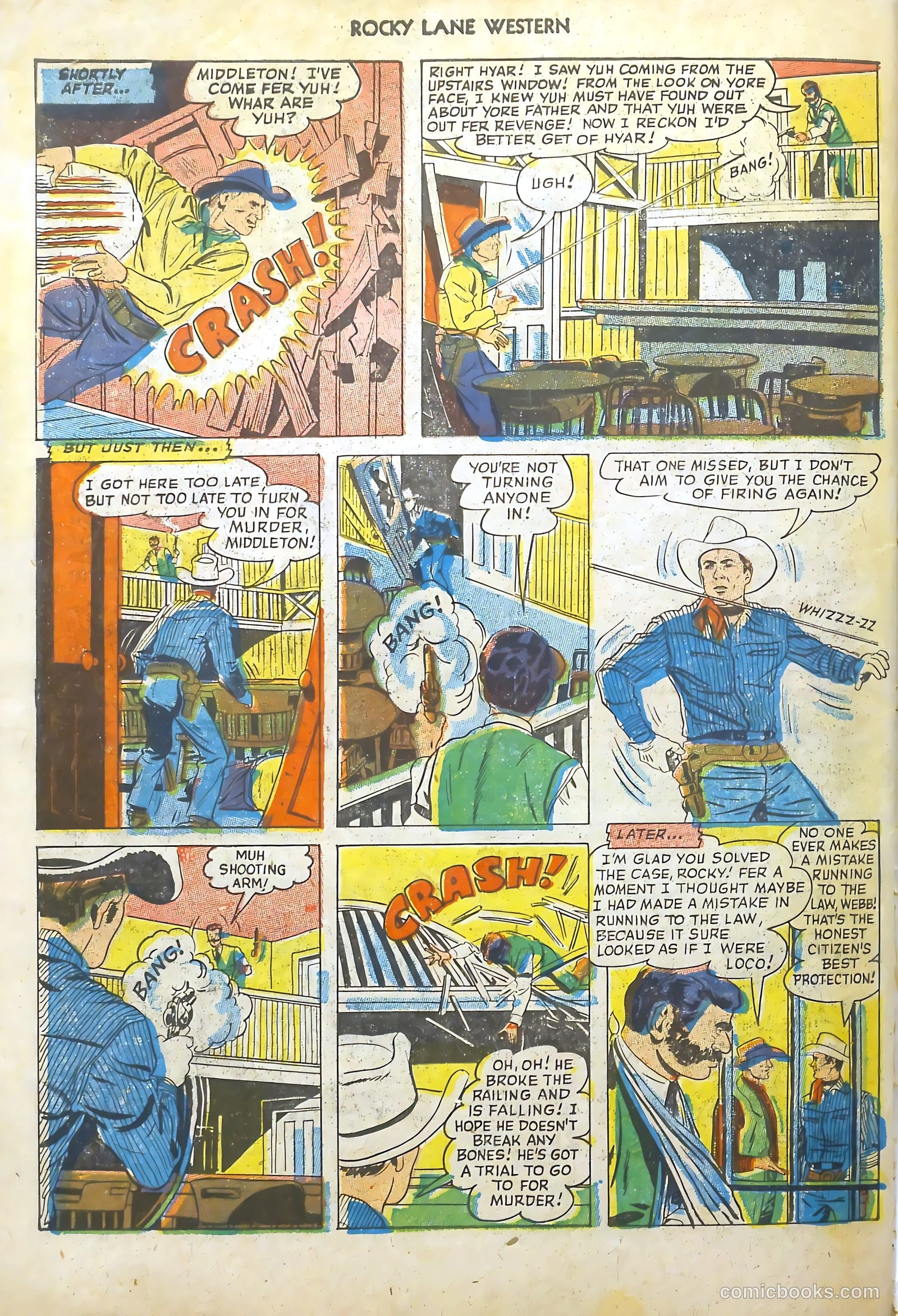 Rocky Lane Western #48 (1953) — page 35 of 37