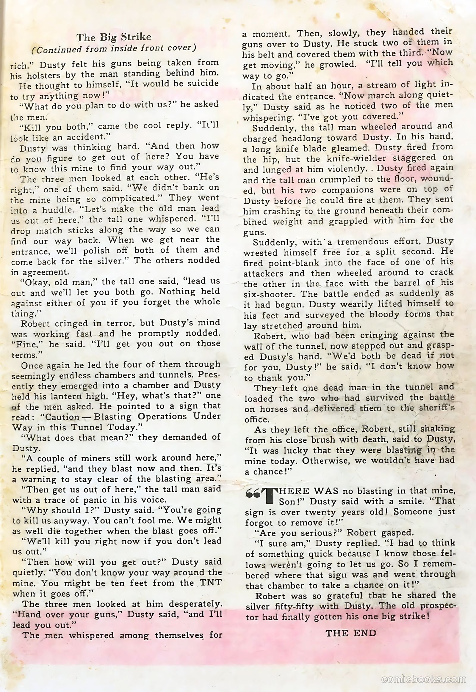 Rocky Lane Western #48 (1953) — page 36 of 37