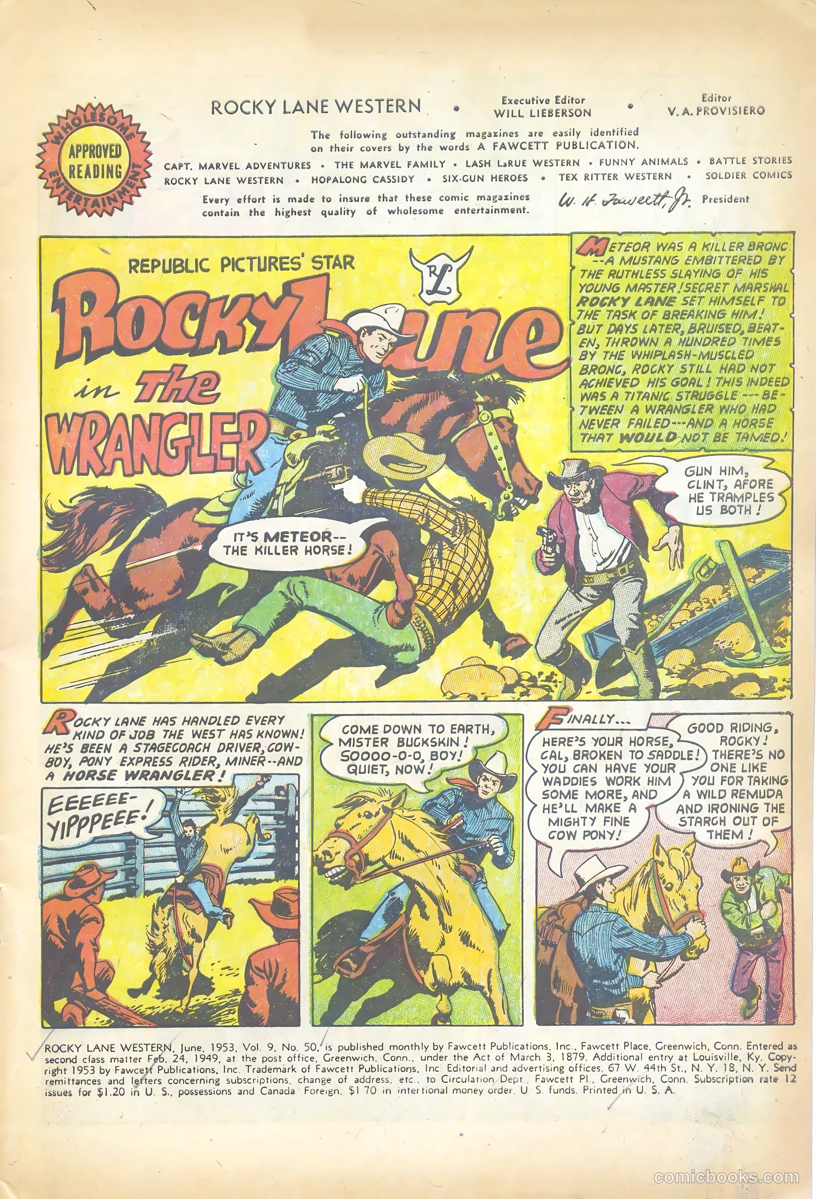 Rocky Lane Western #50 (1953) — page 3 of 36