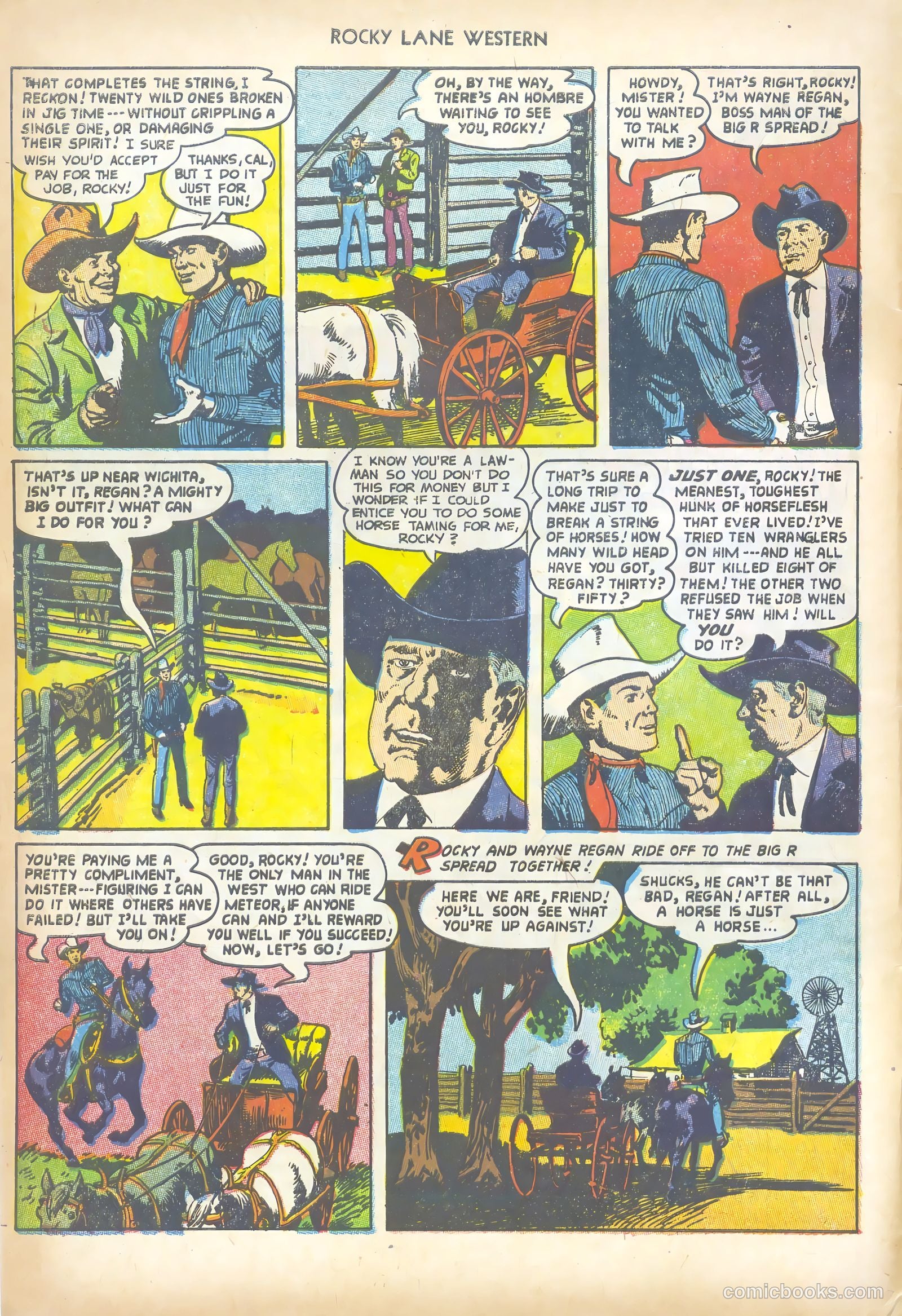 Rocky Lane Western #50 (1953) — page 4 of 36