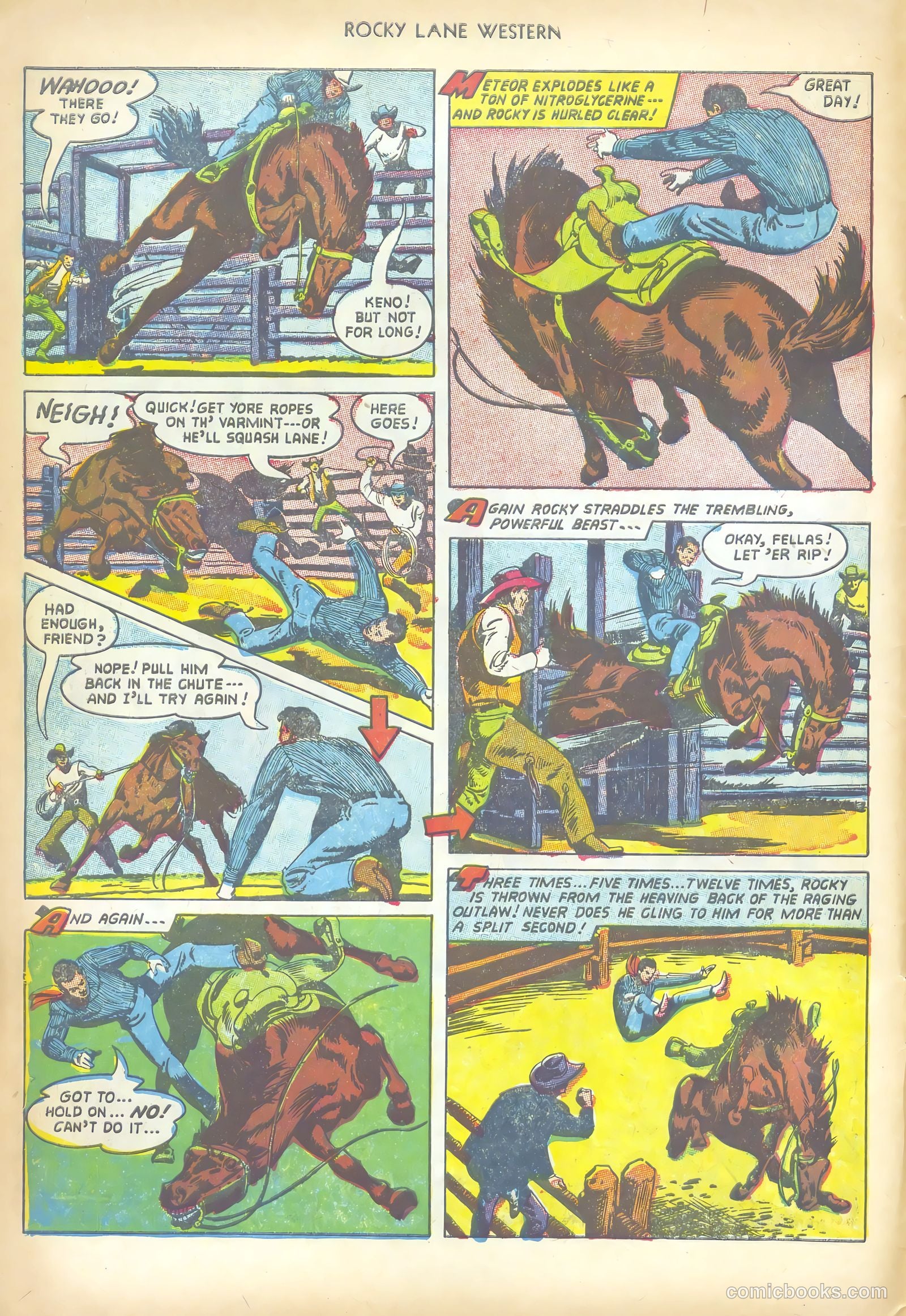 Rocky Lane Western #50 (1953) — page 6 of 36