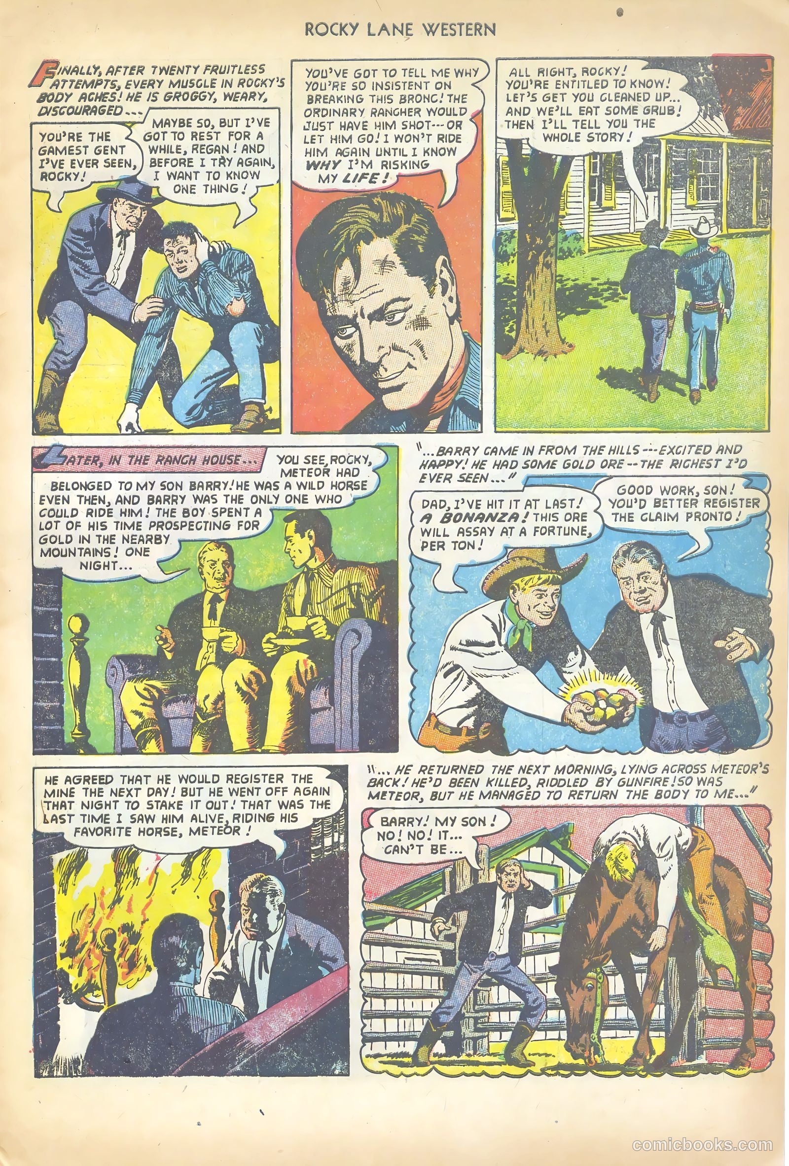 Rocky Lane Western #50 (1953) — page 7 of 36