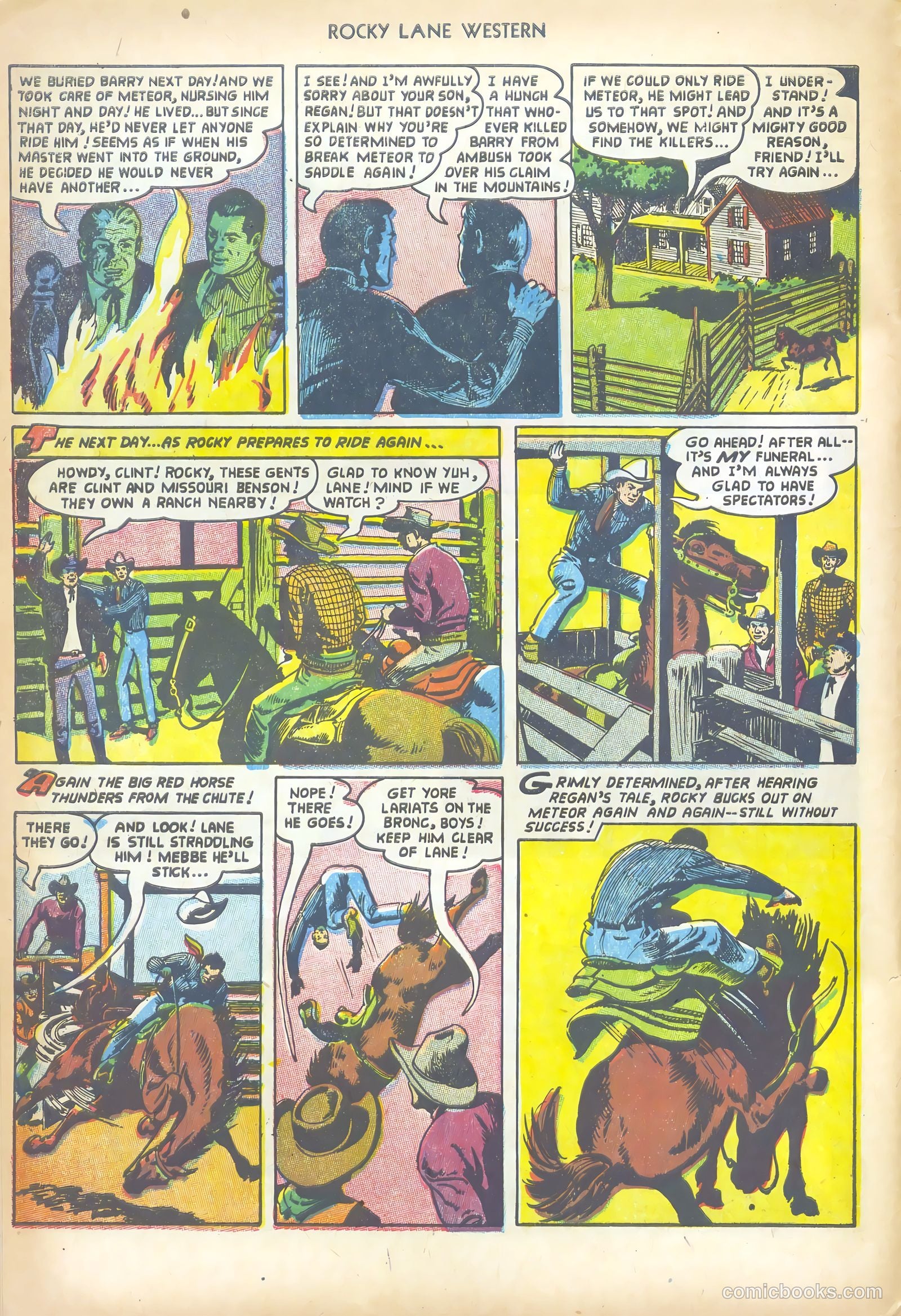 Rocky Lane Western #50 (1953) — page 8 of 36