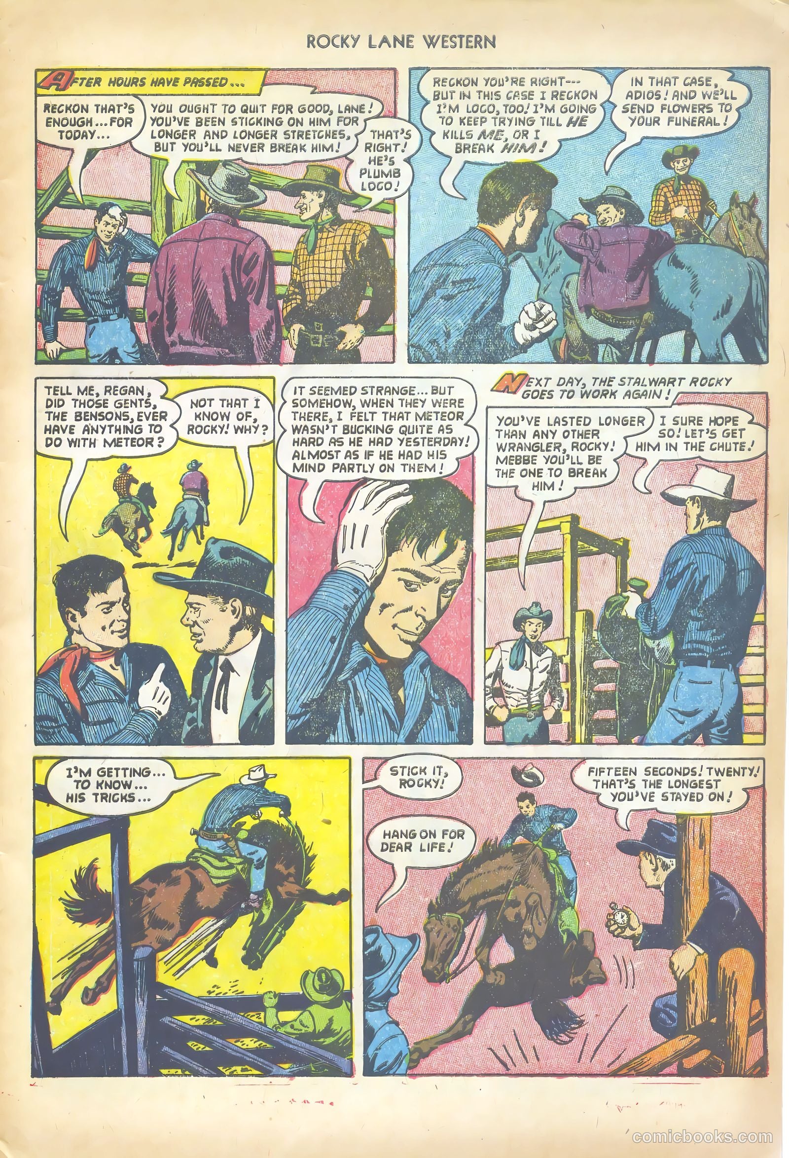 Rocky Lane Western #50 (1953) — page 9 of 36