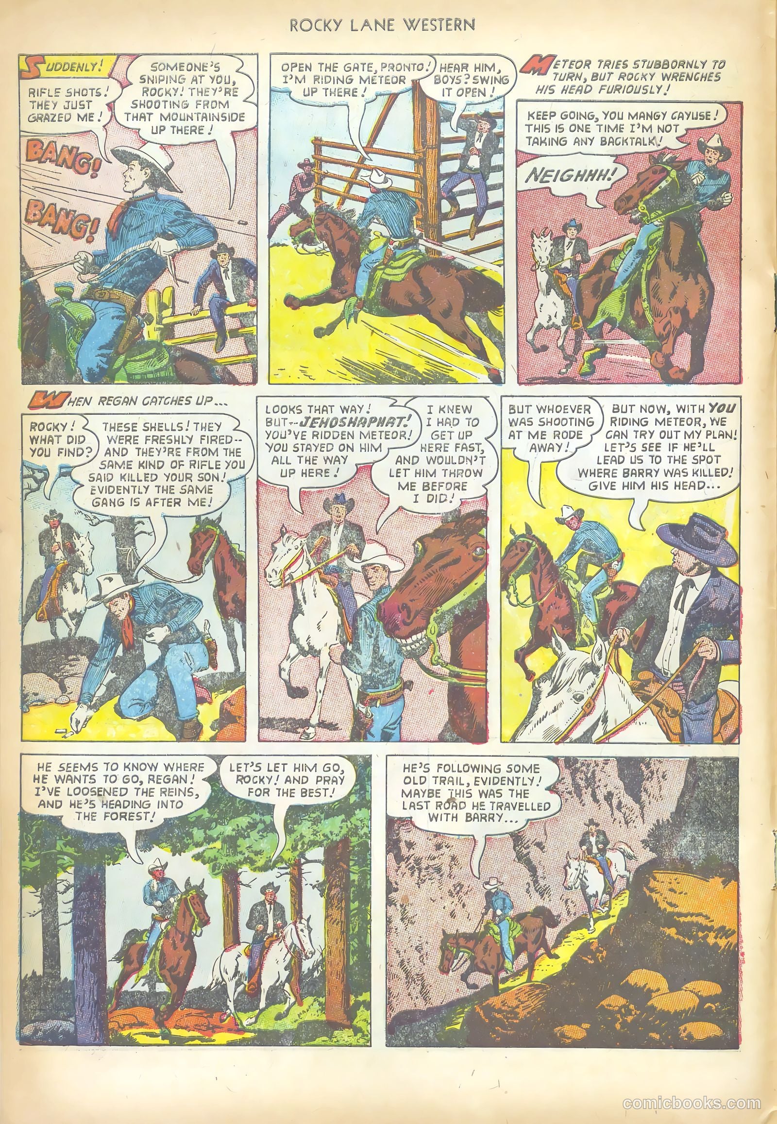 Rocky Lane Western #50 (1953) — page 10 of 36
