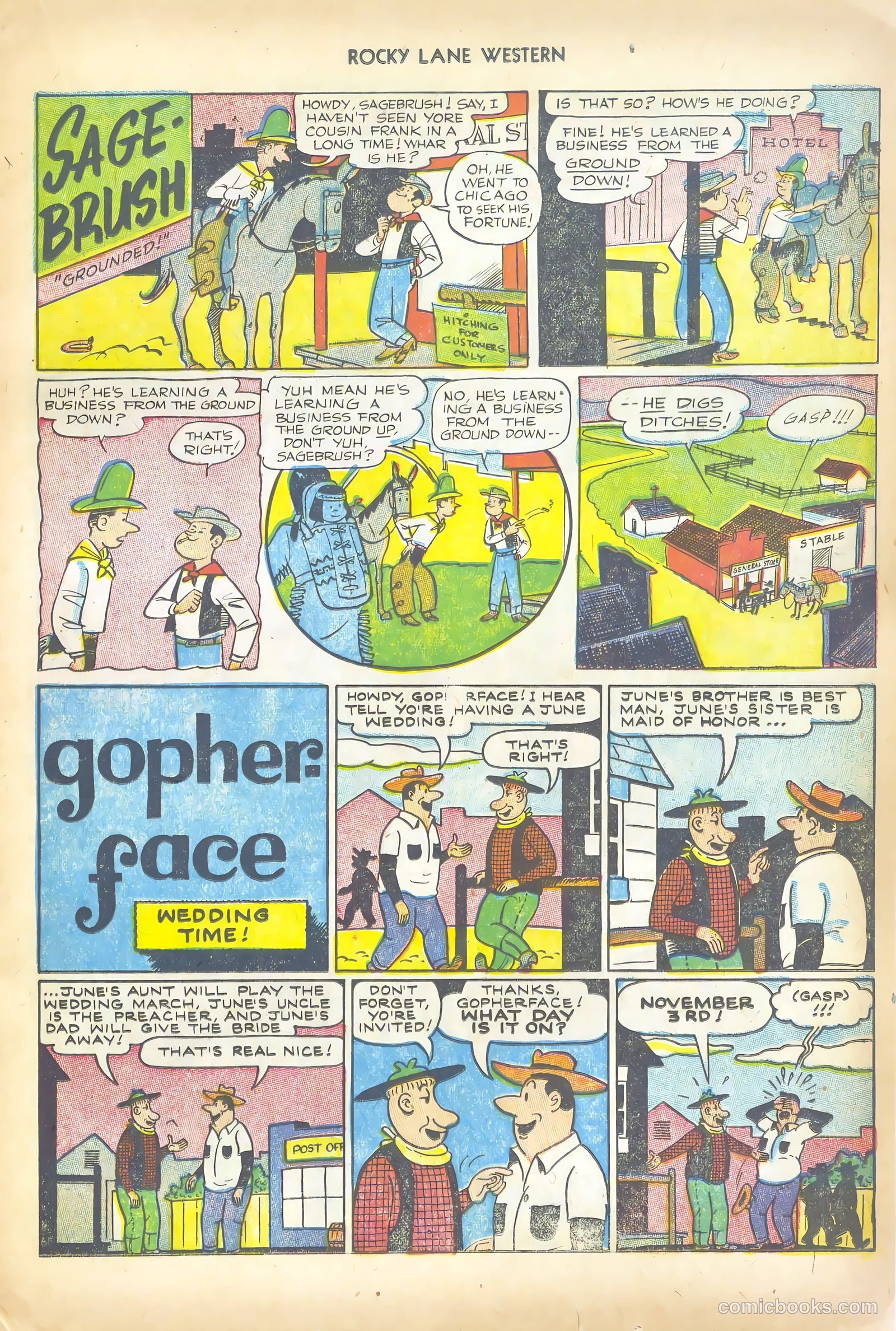 Rocky Lane Western #50 (1953) — page 13 of 36