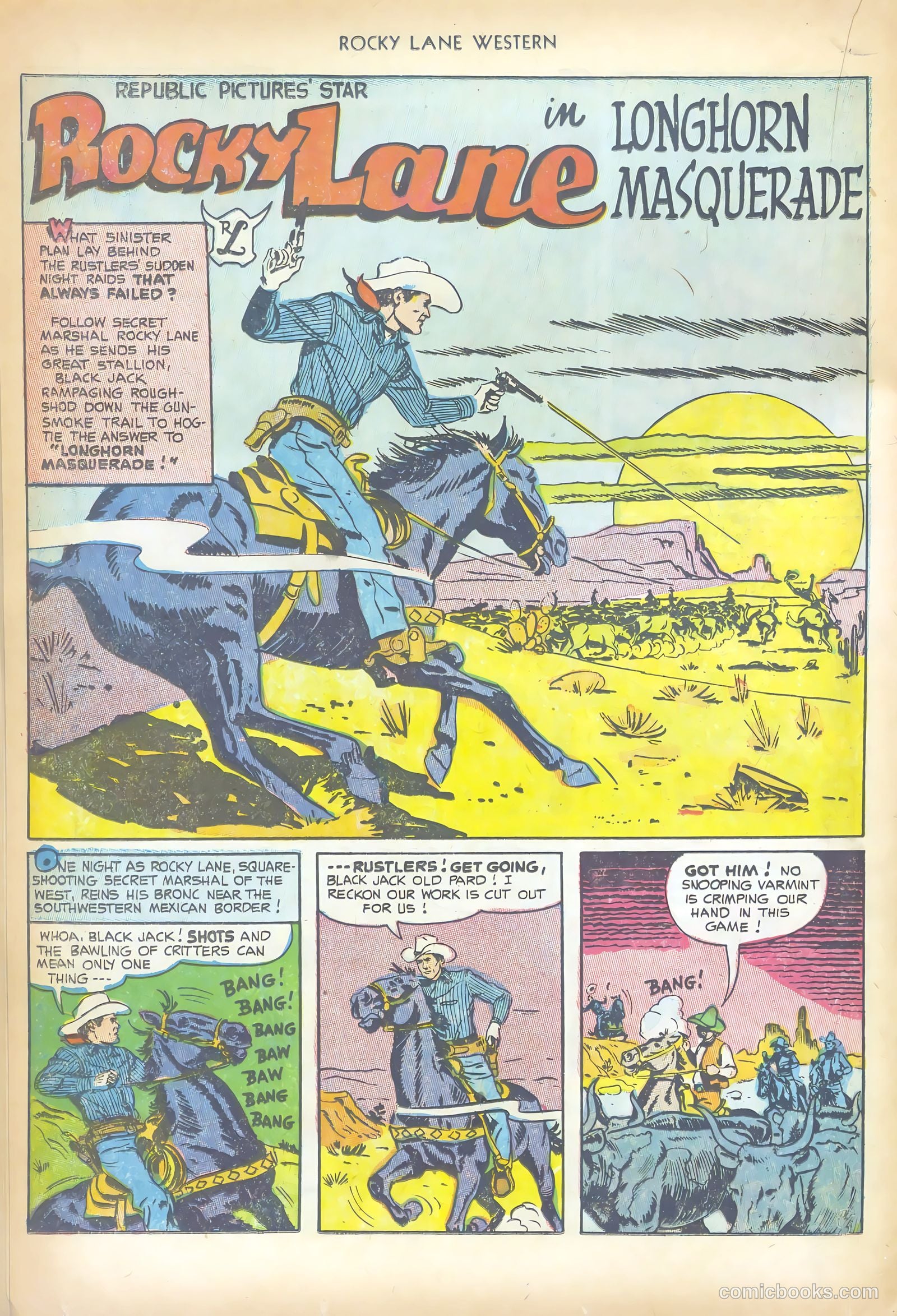 Rocky Lane Western #50 (1953) — page 18 of 36