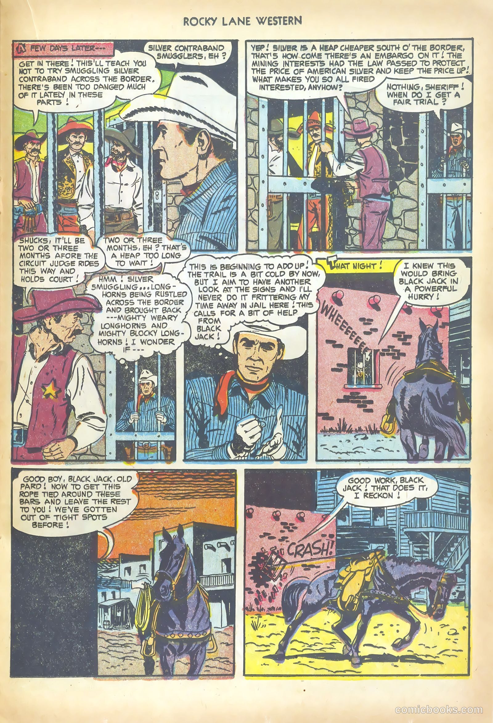 Rocky Lane Western #50 (1953) — page 21 of 36