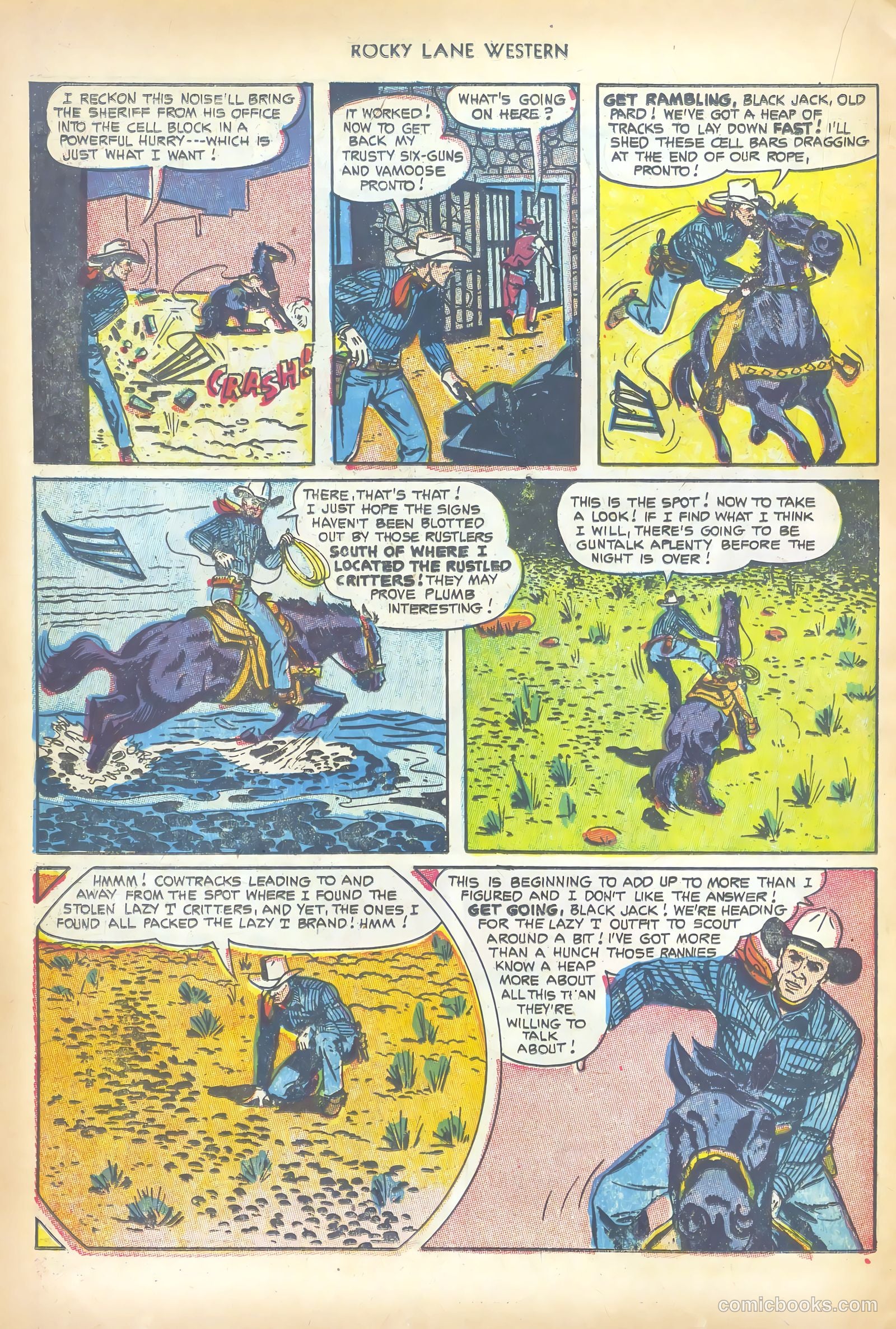 Rocky Lane Western #50 (1953) — page 22 of 36