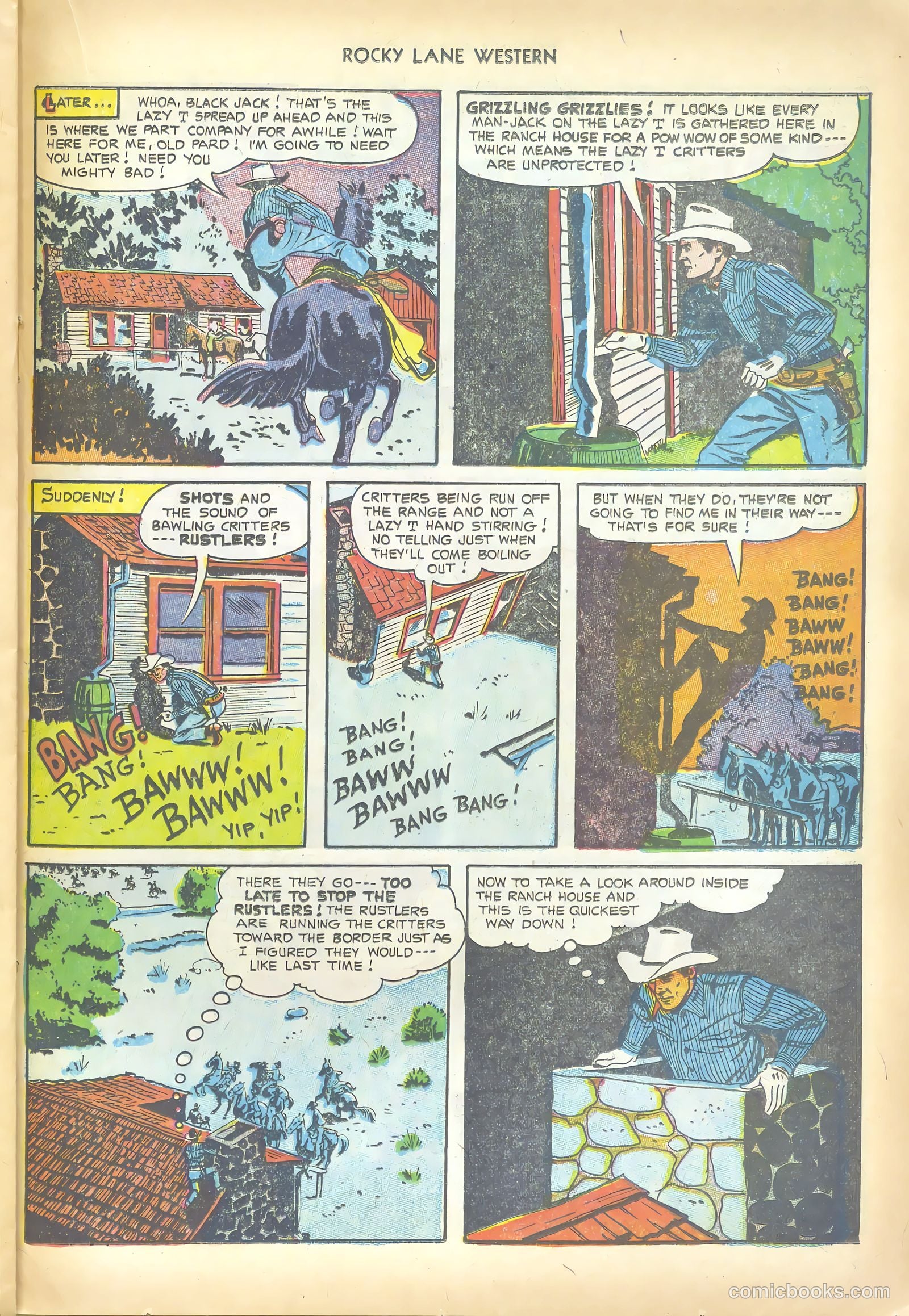 Rocky Lane Western #50 (1953) — page 23 of 36